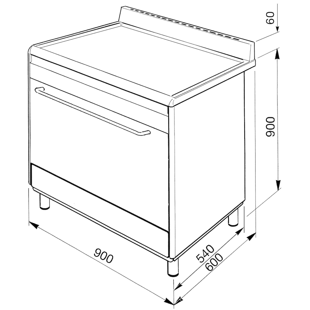 Smeg Elektro-Standherd »SCD90CMX9«, SCD90CMX9