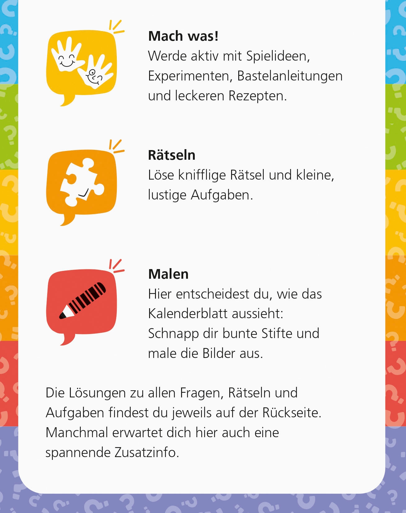 Ravensburger Abreißkalender »Wieso? Weshalb? Warum?, Mein Kalender 2024«, Made in Europe