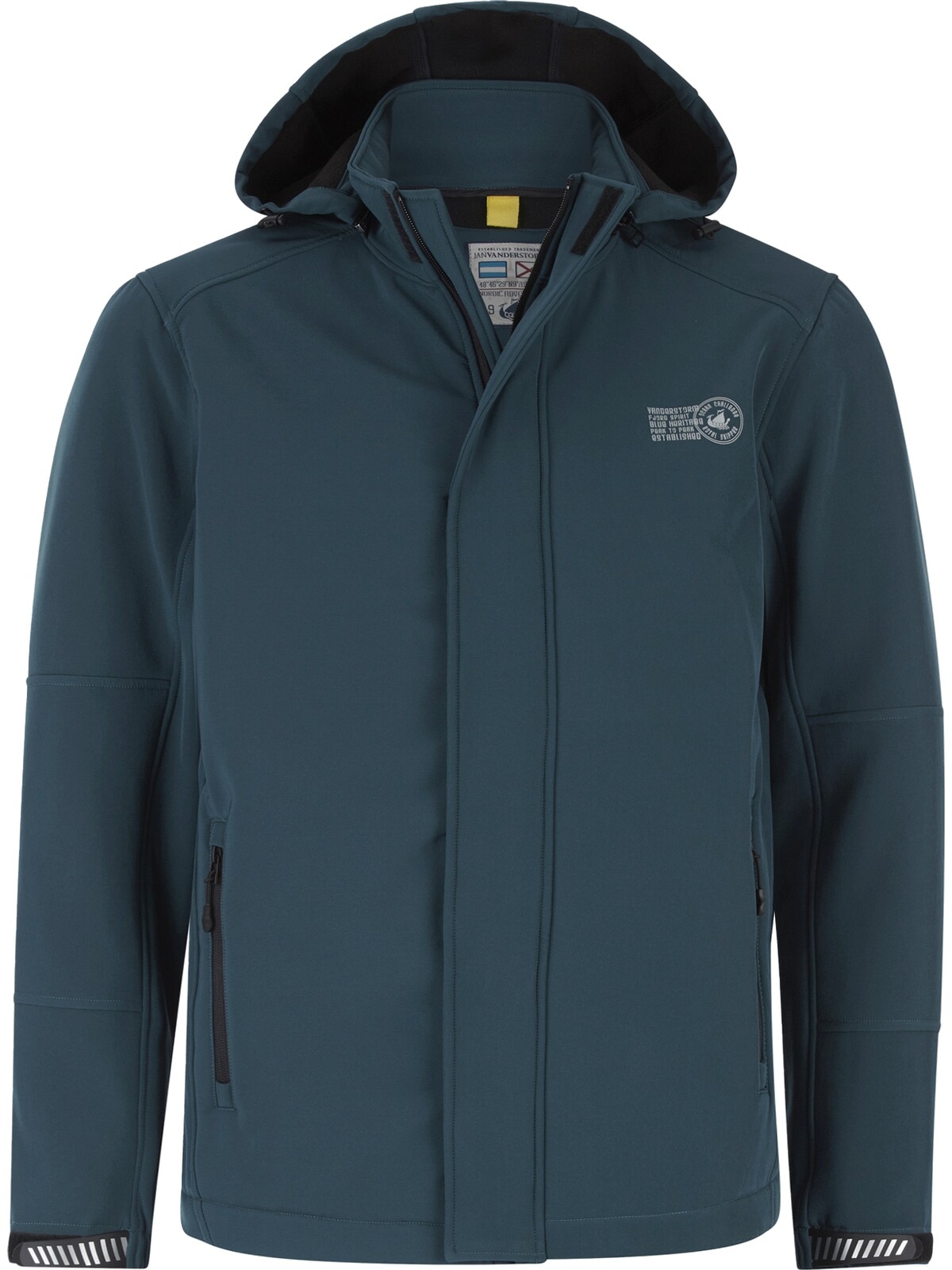 Jan Vanderstorm Softshelljacke »Softshelljacke MENNE«, (1 St.), mit abnehmbarer Kapuze