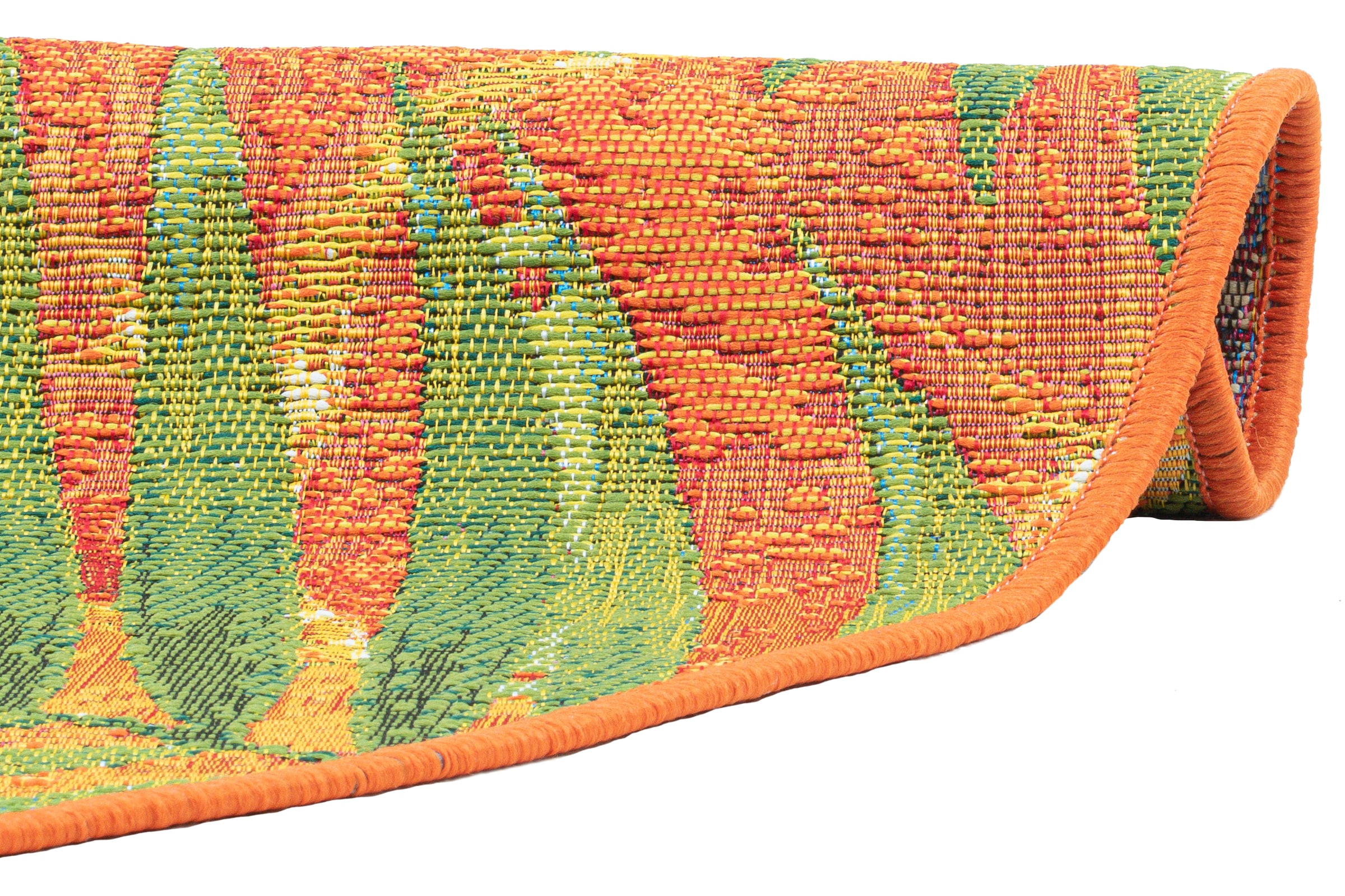 Sansibar Teppich »Rantum Beach 001« rund 5 mm Höhe Flachgewebe, modernes Sommer Design, In- und Outdoor geeignet