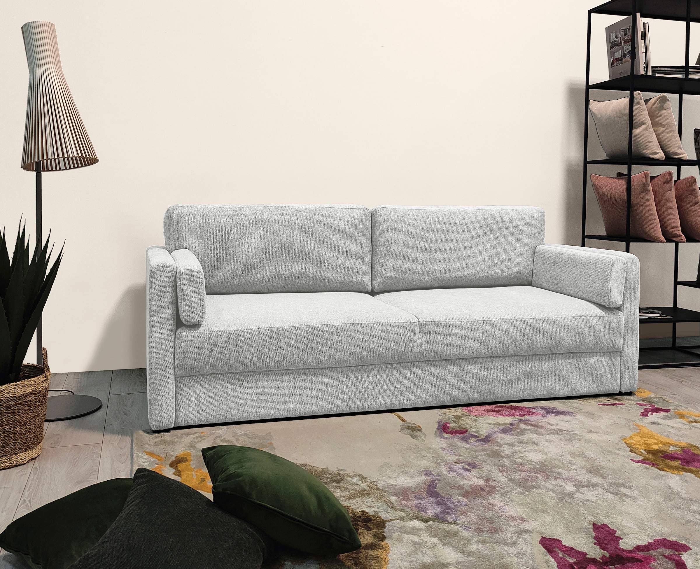 Home affaire Schlafsofa »Calrence«, mit aufklappbarer Bettfunktion, zwei Armlehnvarianten in der Serie