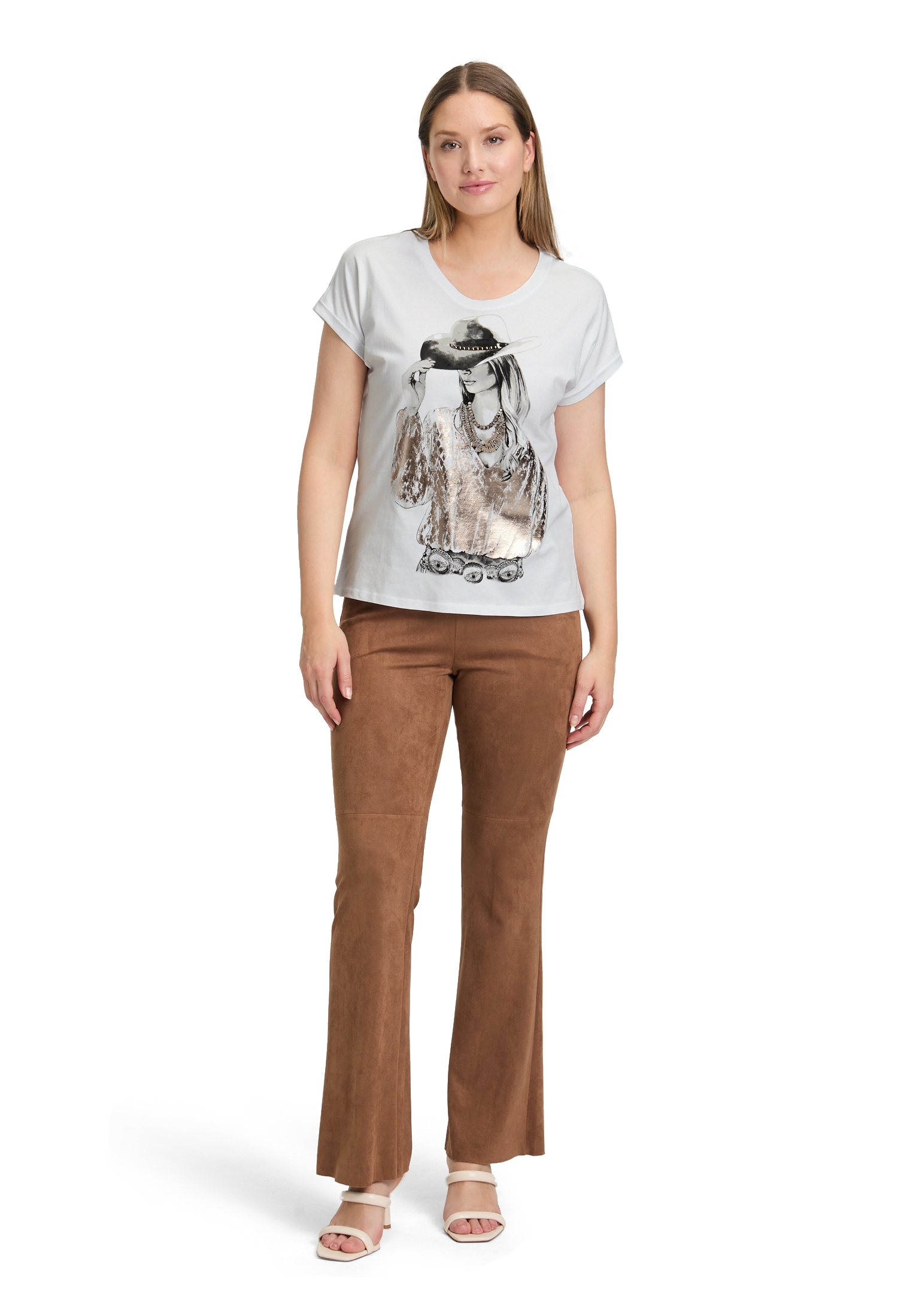 Betty Barclay Kurzarmshirt »Casual-Shirt mit Ärmelaufschlag«