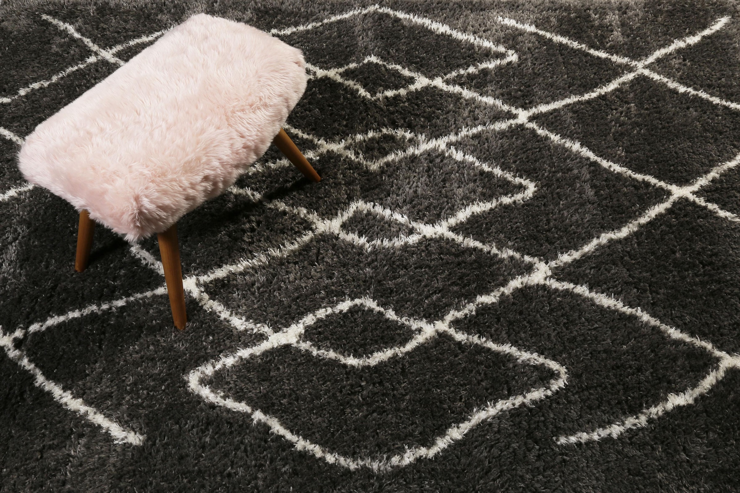 Wecon home Hochflor-Teppich »Afella« rechteckig 50 mm Höhe Wohnzimmer