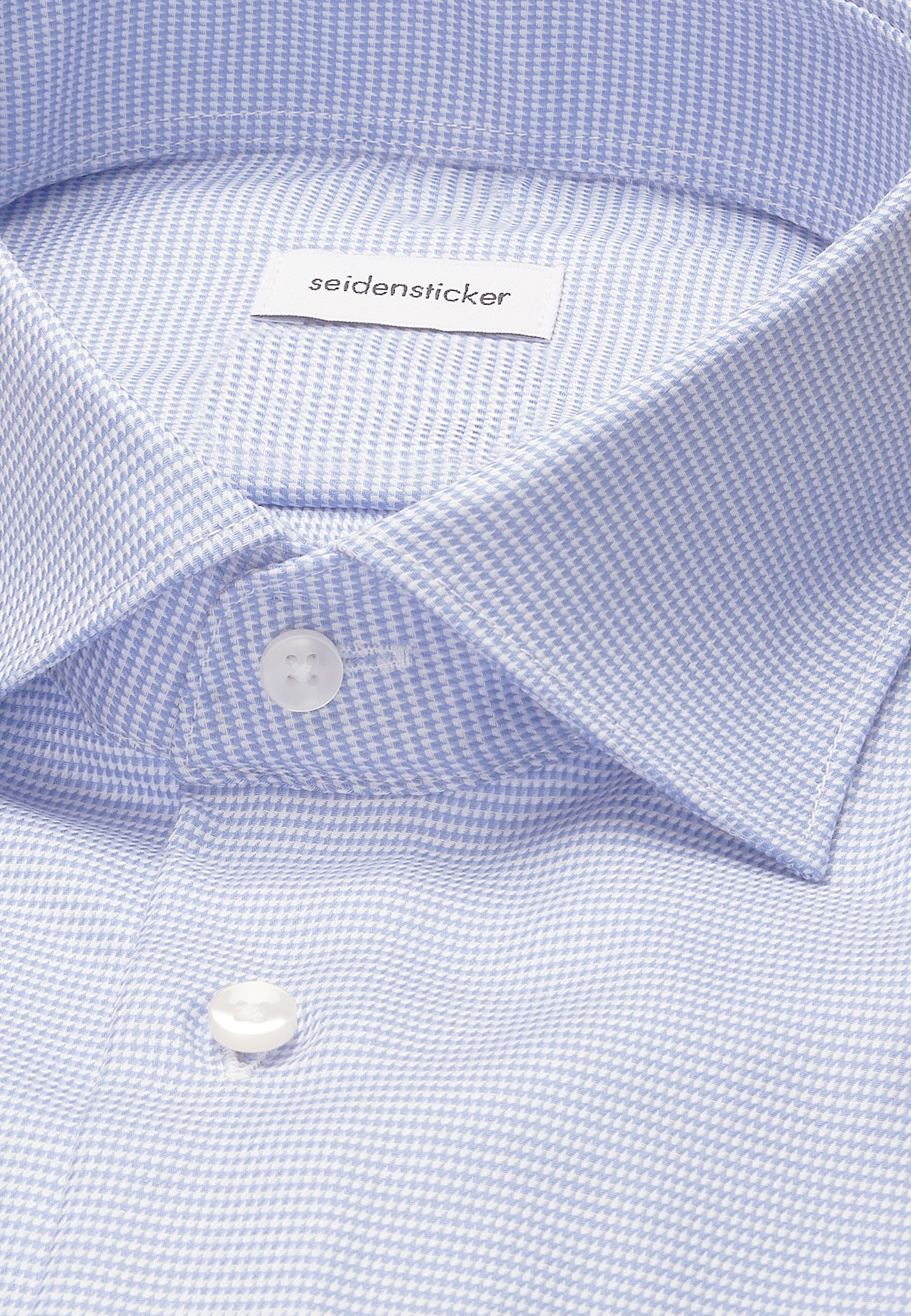 seidensticker Businesshemd »Schwarze Rose« Shaped 1/1 Kentkragen Struktur