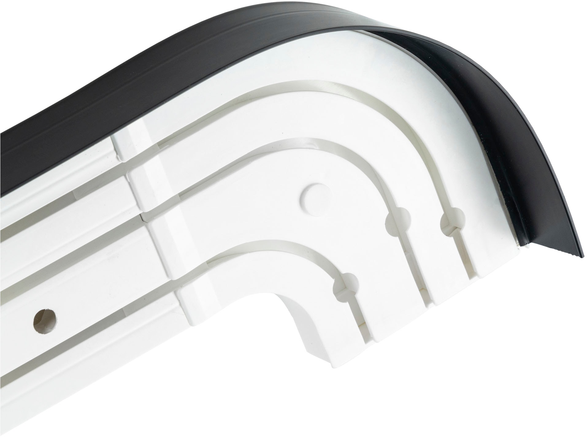 SN DECO GROUP Vorhangschiene »SH3« 3 läufig-läufig Fixmaß Set 3-läufig,inkl. Rundbögen, Blende 5 cm, vorgebohrt, Innenlauf