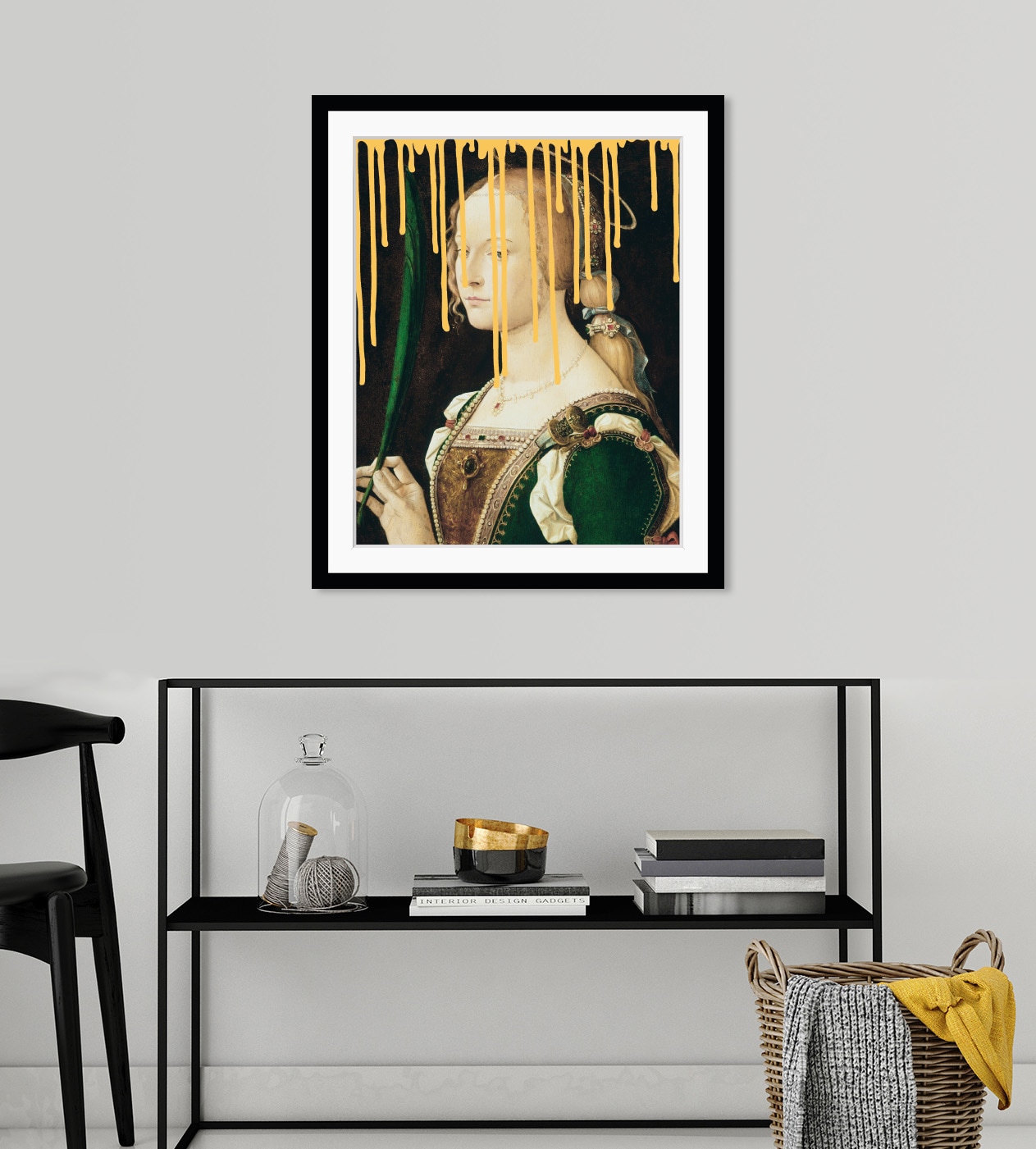 queence Bild »Emely mit Farbklecks«, Frau-Historische Persönlichkeiten-Bilder von Frauen-Kunst-Gemälde, HD Premium Poster-Druck inkl. Holzrahmen