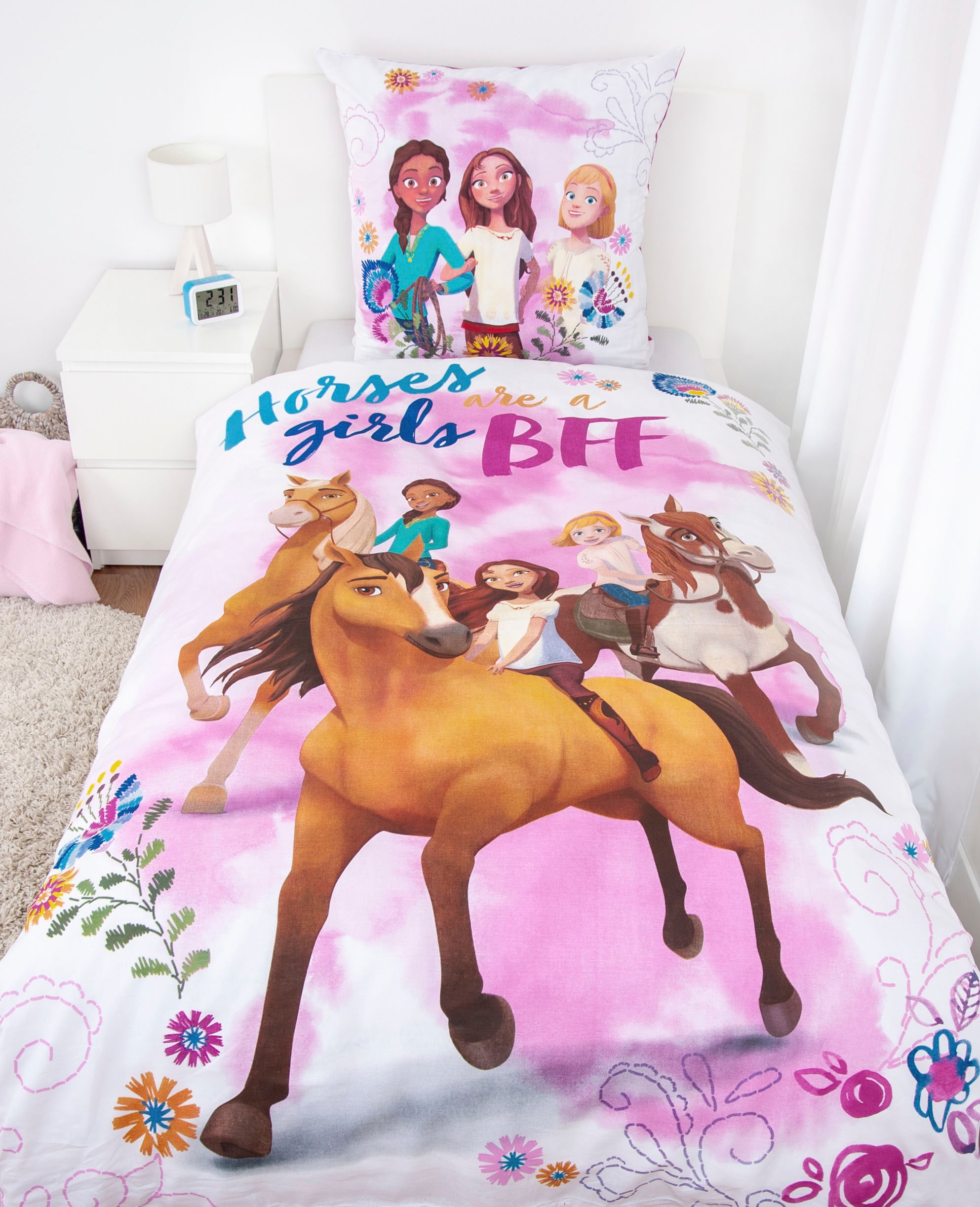 Kinderbettwäsche »Spirit«, (2 tlg.), mit tollem Motiv