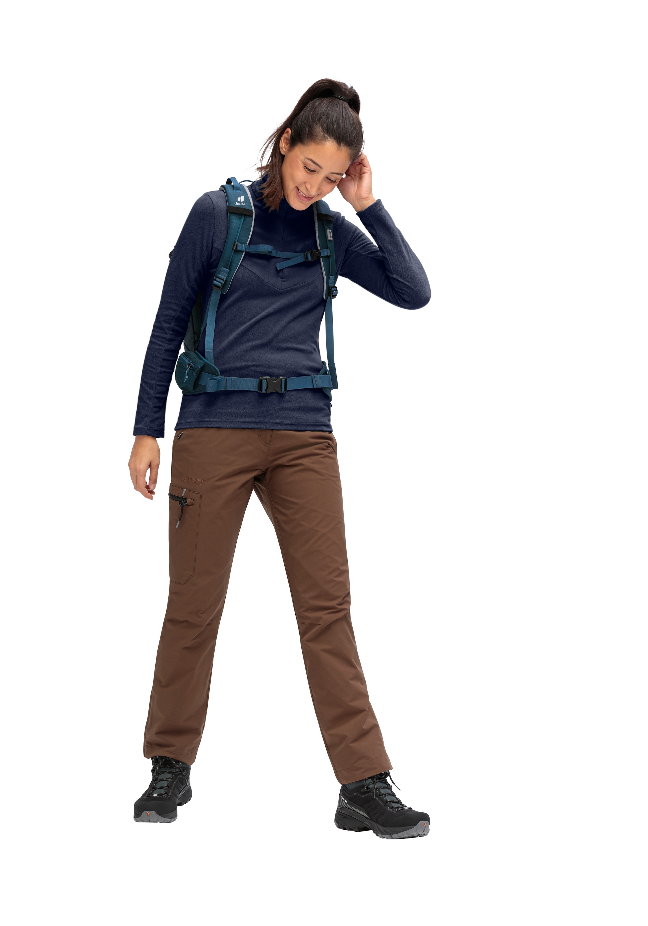 Maier Sports Rollkragenpullover »DA-ROLLI DENISE HZ W« mit schützendem Kragenbereich, aus Polyester
