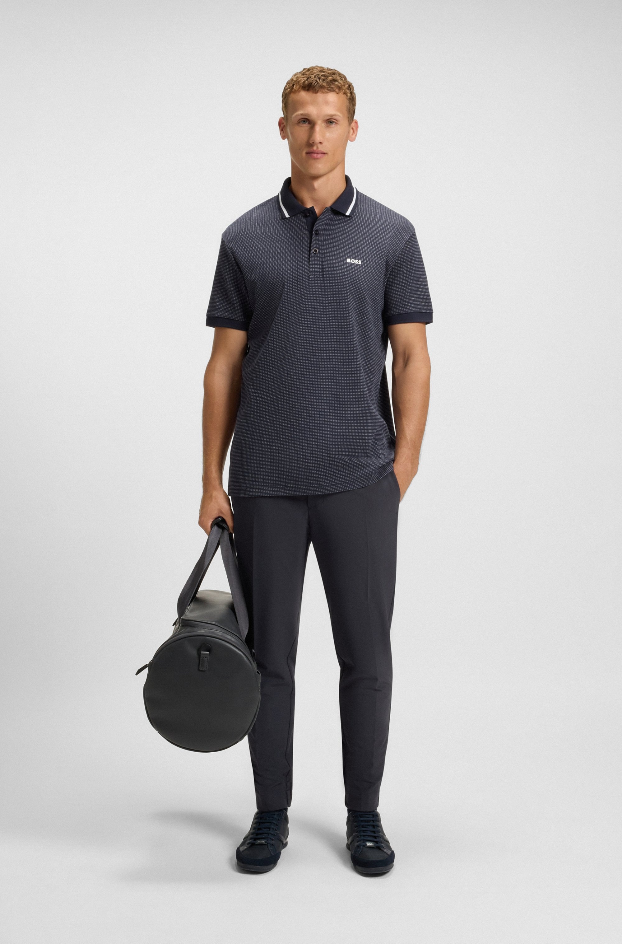 BOSS GREEN Stretch-Hose »T Flex«, mit elastischem Bund und Kordelzug