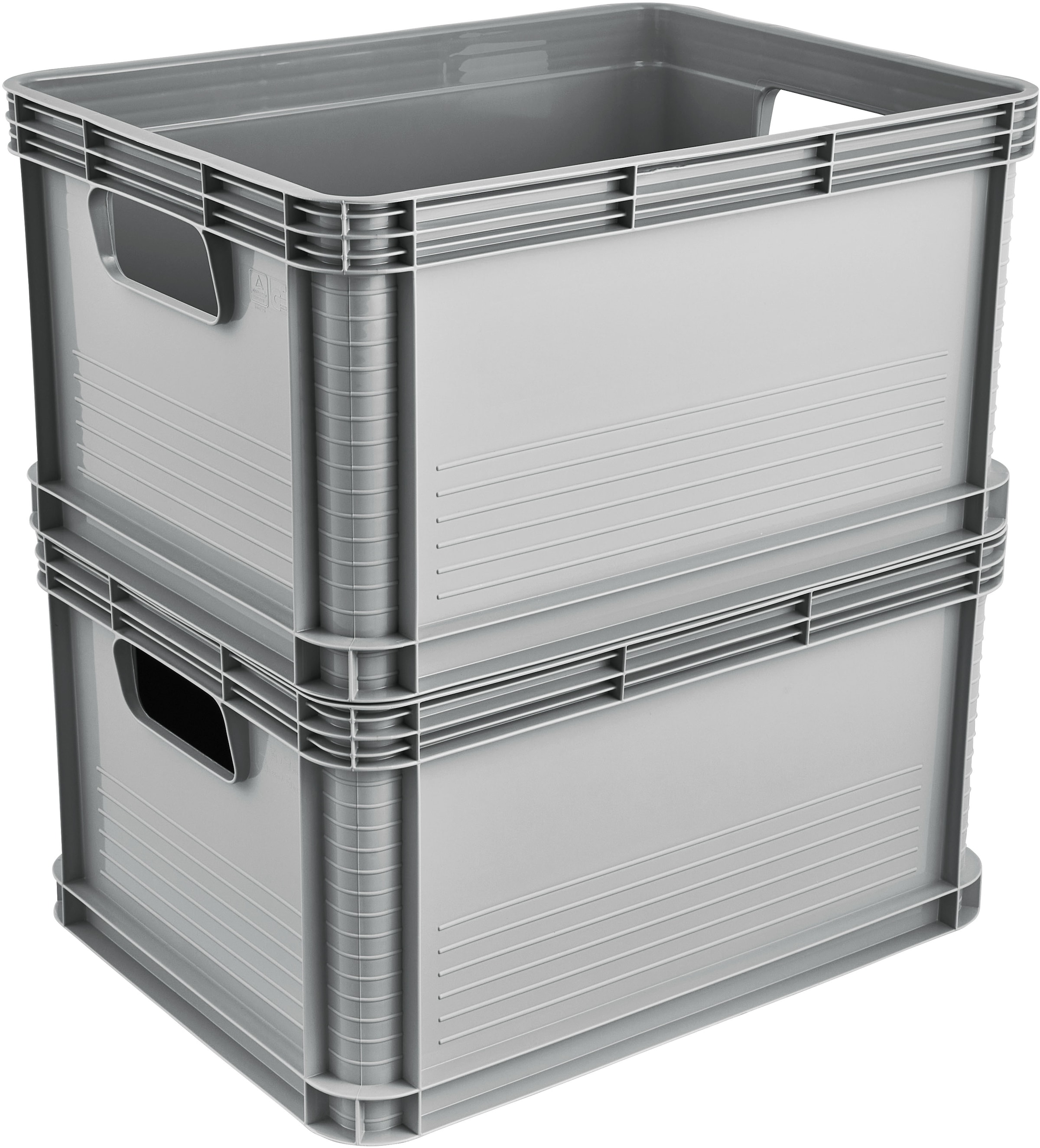 keeeper Transportbehälter »Transportbox robert, 8er Set, 20 L, 40 x 30 x 22 cm« 30 cm breit 22 cm hoch 40 cm lang Set, 8 Stk. tlg. säure- und laugenbeständig, 30 kg Tragkraft