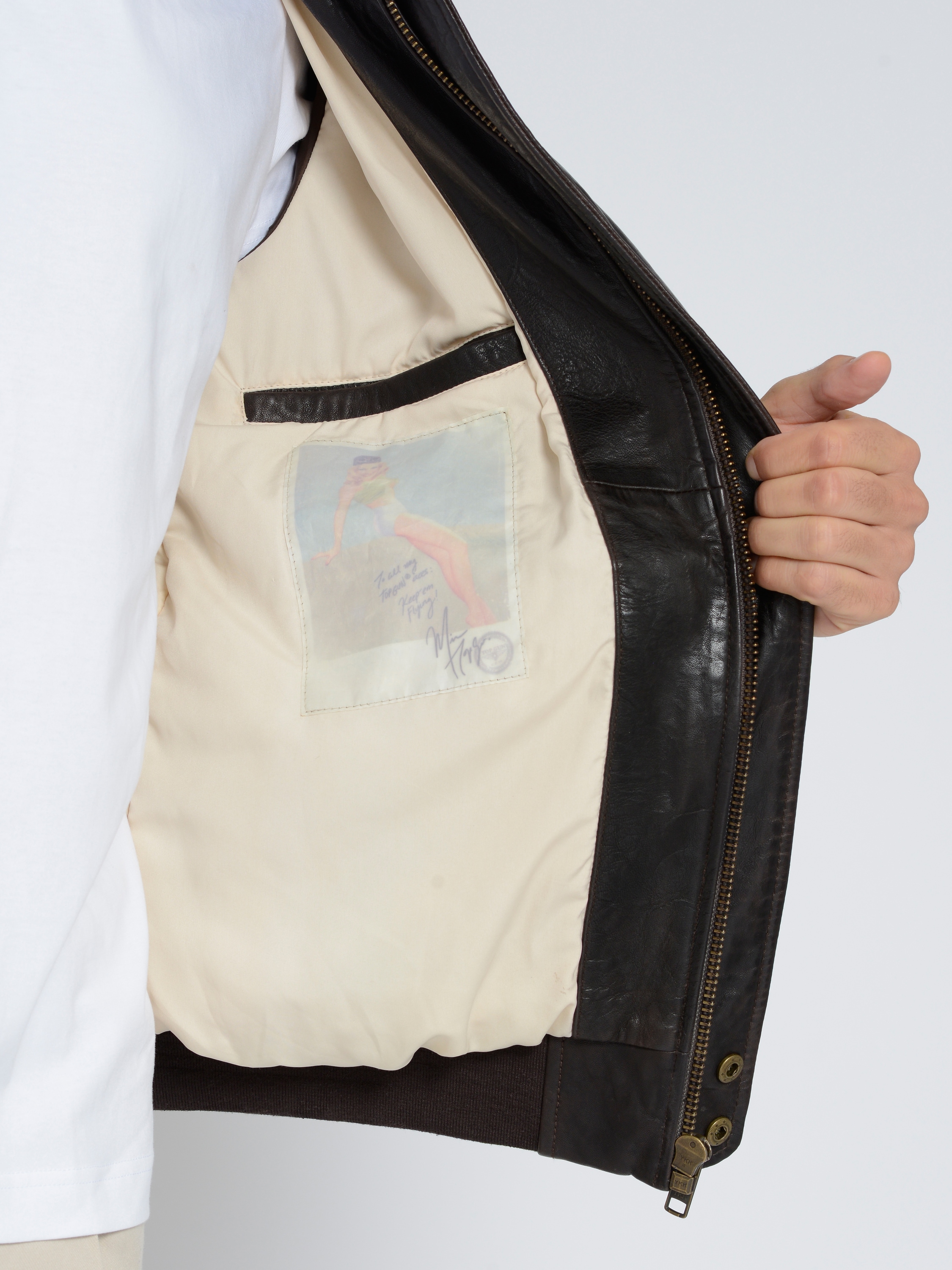 TOP GUN Lederjacke »Lederjacke TG2023003«