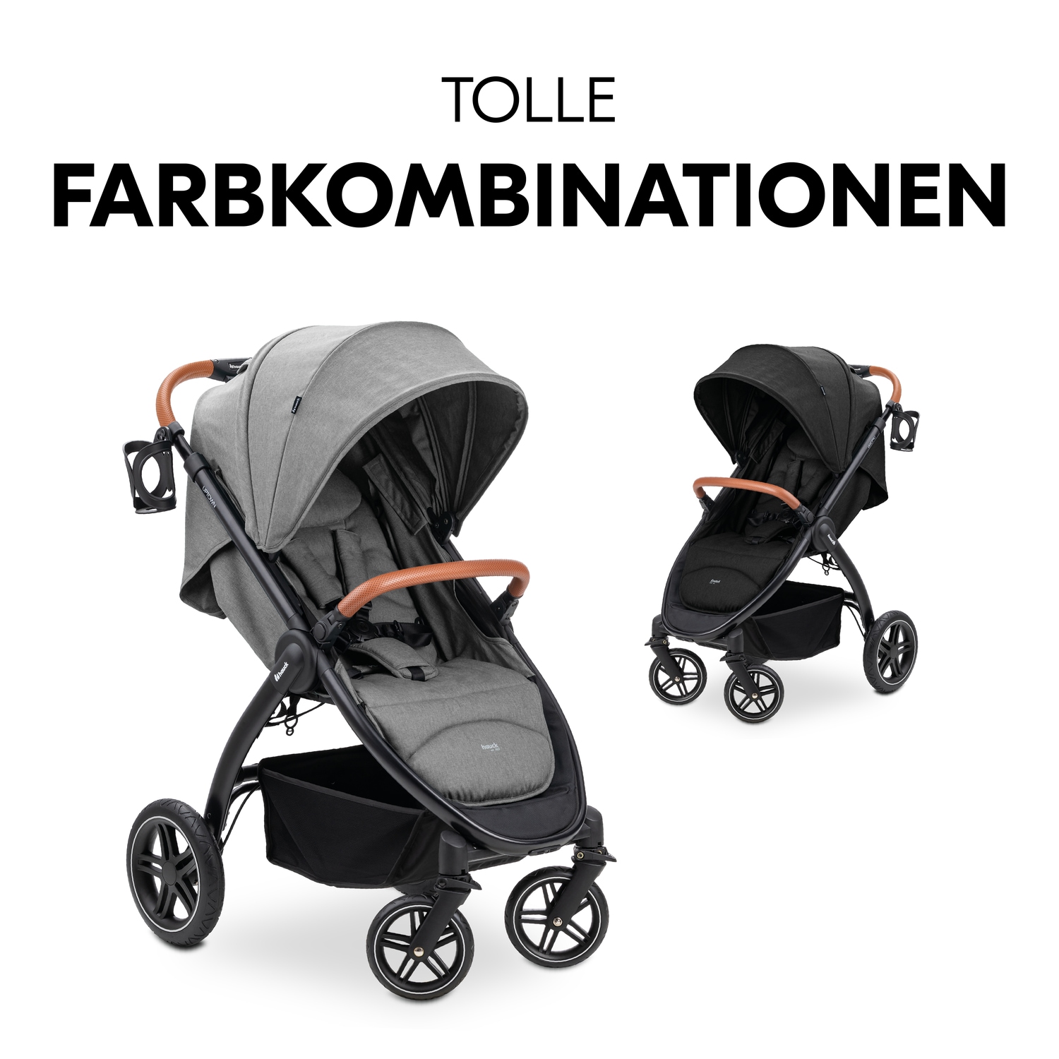 Hauck Kinder-Buggy »Uptown, Black Melange Grey«, 22 kg, bis 22 kg belastbar