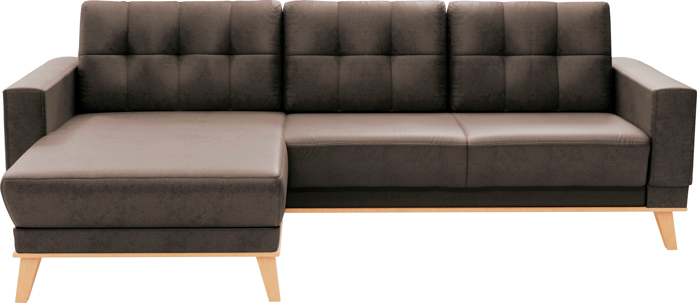 sit&more Ecksofa »Lavida L-Form«, wahlweise mit Kippfunktion und Bettkasten