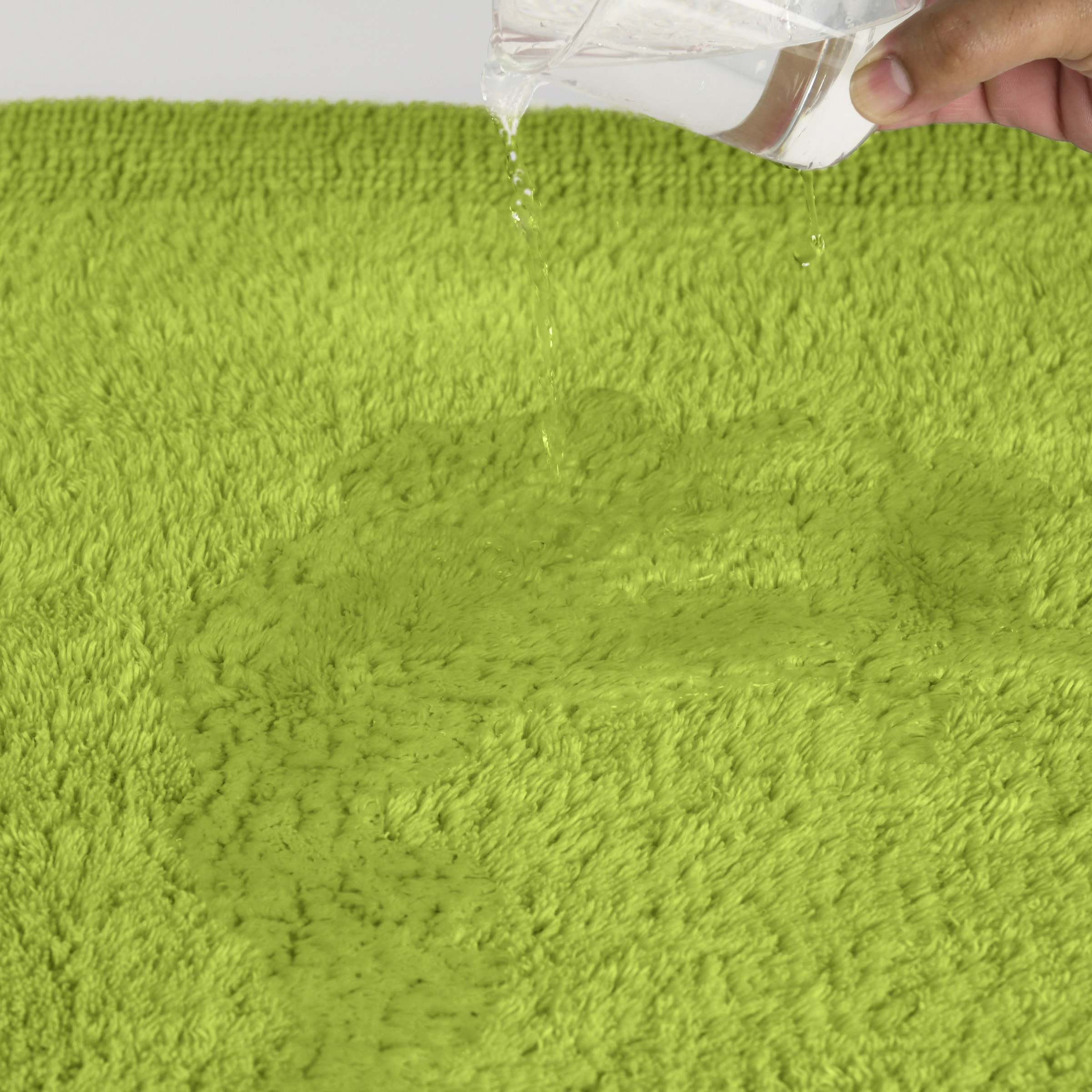 my home Badematte »Kapra, Badvorleger, Badezimmer Teppich«, beidseitig nutzbar-fußbodenheizungsgeeignet-strapazierfähig, mit Bordüre, Badteppich, Badematte, Baumwolle
