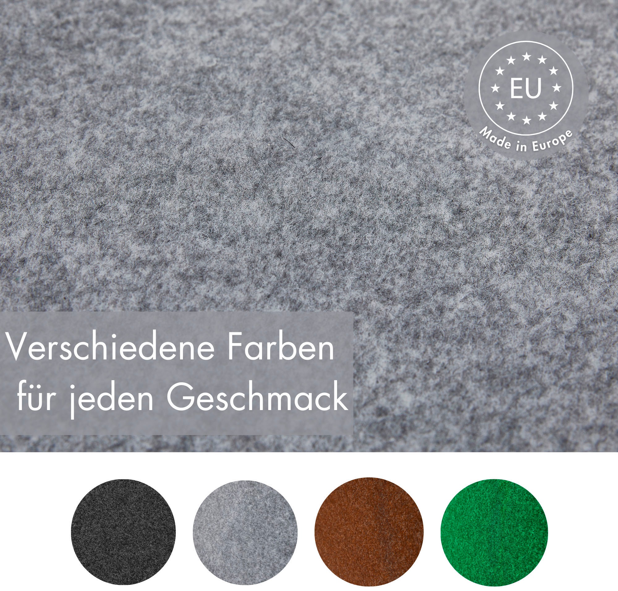 Andiamo Kunstrasen »Edinburgh, Made in Netherlands«, rechteckig, 4 mm Höhe, aus Nadelfilz, mit Drainagenoppen, für Balkon, Terasse, Wintergarten