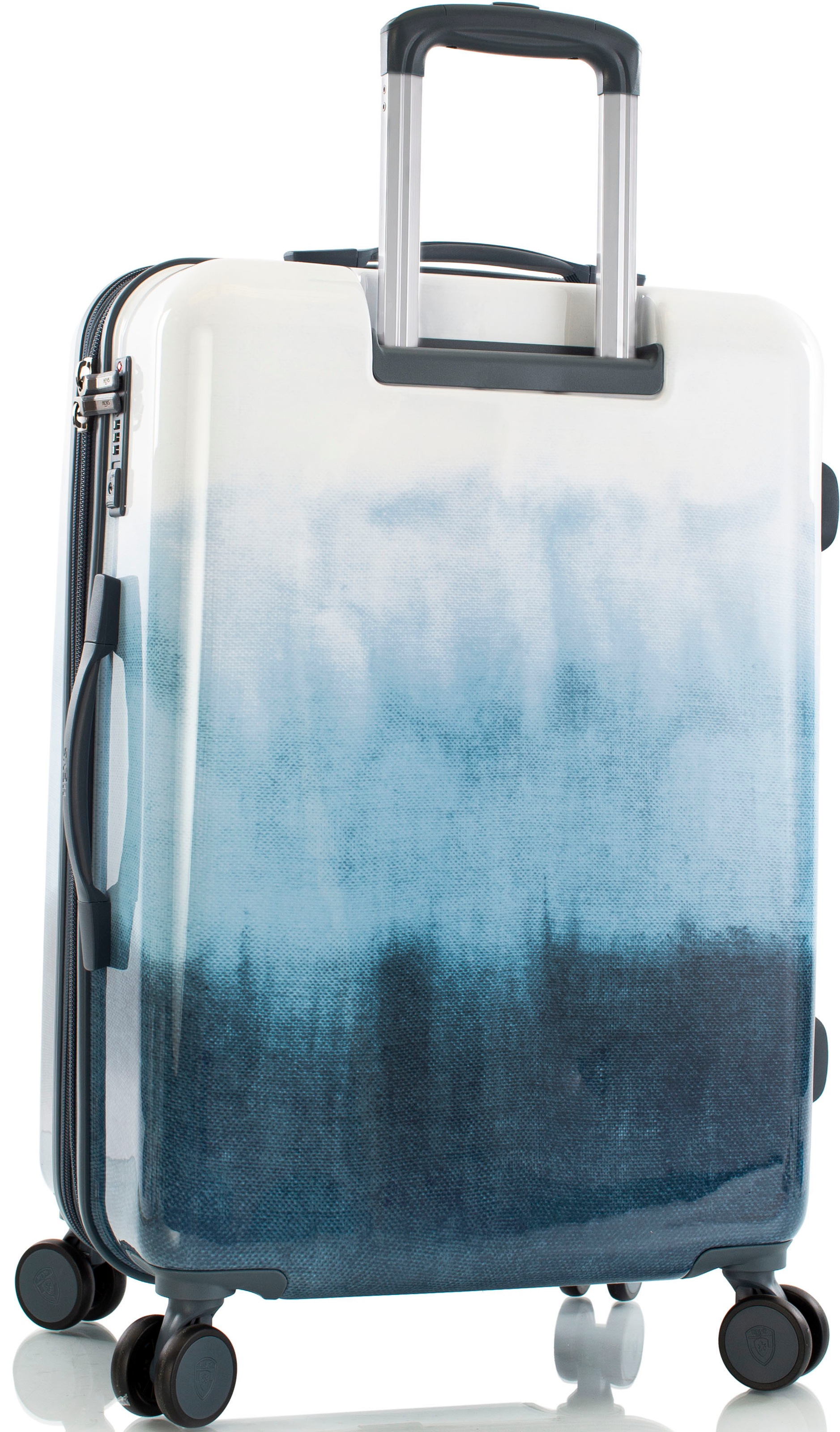 Heys Hartschalen-Trolley »Tie-Dye blau, 66 cm«, 4 Rollen, Heys x Joachim Llambi Hartschalen-Koffer Volumenerweiterung