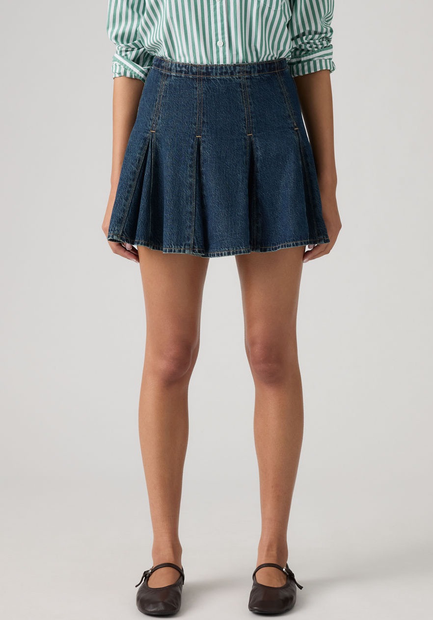Levis Midirock "GODET MINI SKIRT" Denim-Faltenrock