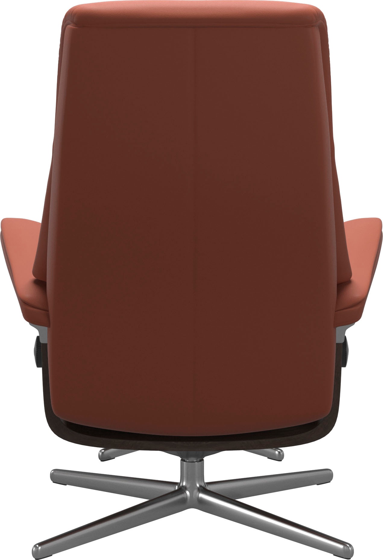 Stressless® Relaxsessel »View« Set, Relaxsessel mit Hocker,  mit Hocker, mit Cross Base, Größe S, M & L, Holzakzent Wenge