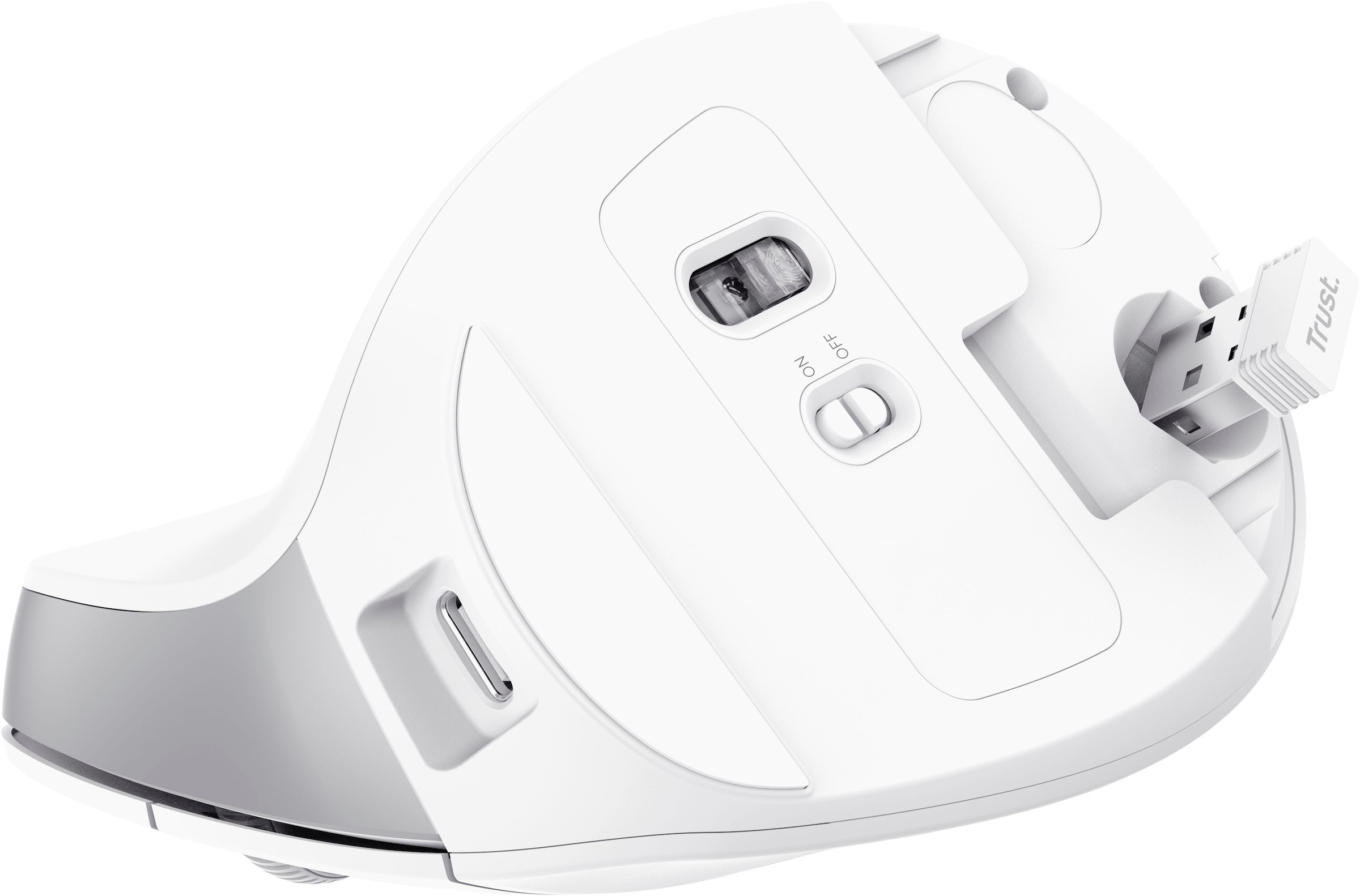 Trust ergonomische Maus »Bayo II Ergonomische kabellose Maus«, RF Wireless