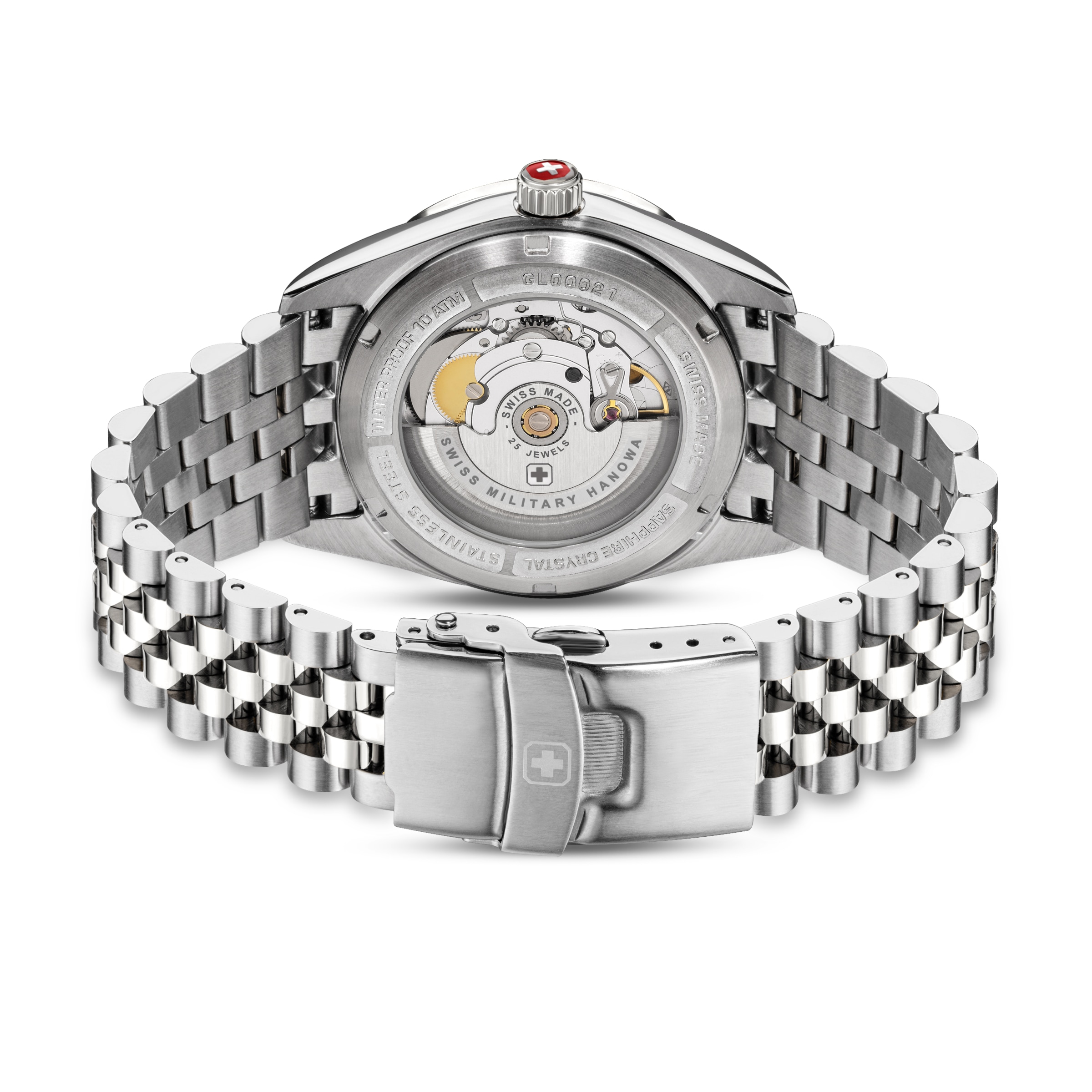 Swiss Military Hanowa 1100000002199 »Diligenter« Armbanduhr, Herrenuhr, Swiss Made, Mechanische Uhr, Edelstahlarmband