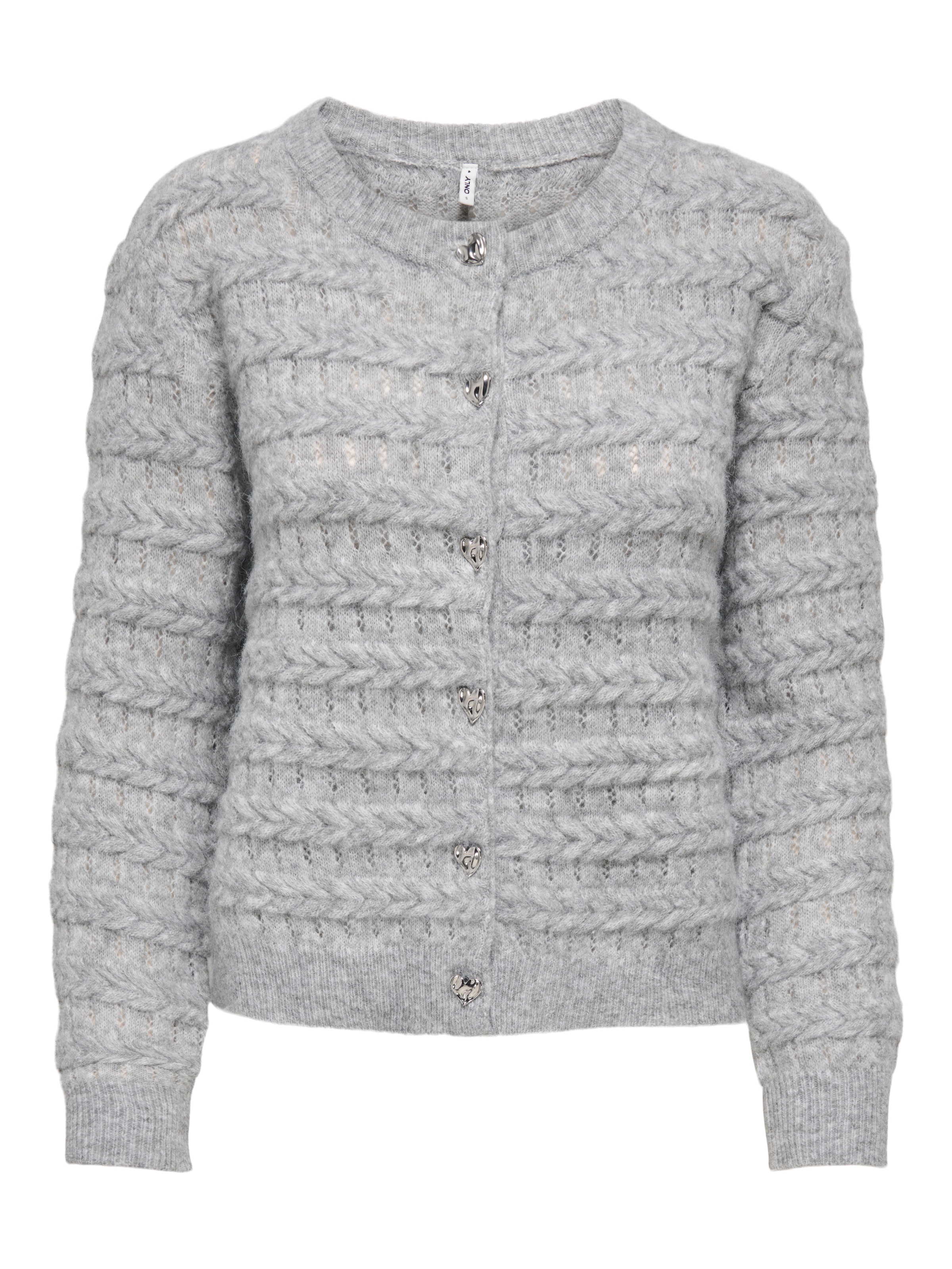 ONLY Strickjacke »ONLCABALA LS CABEL CARDIGAN CC KNT« Materialmix, regular fit