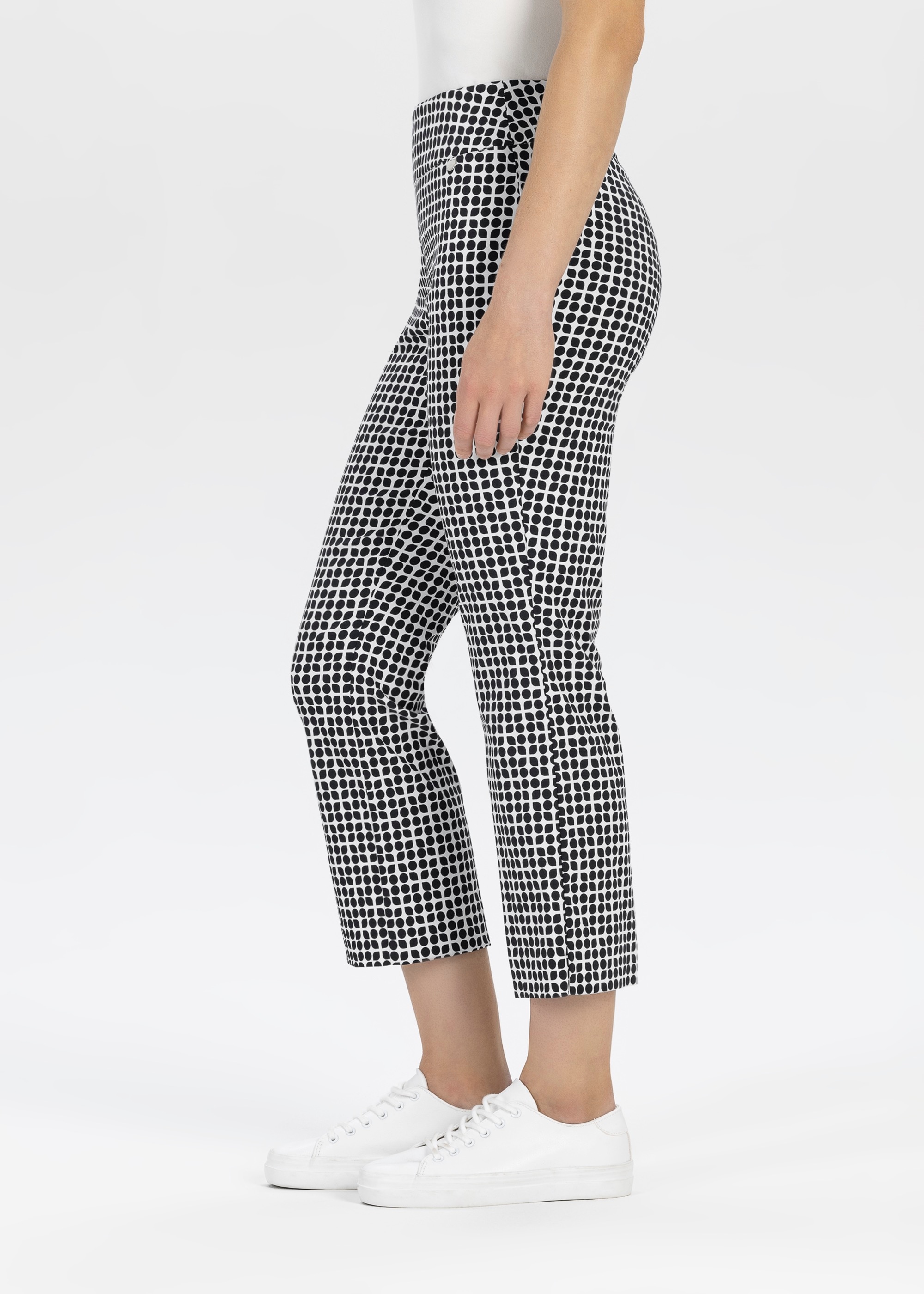 Stehmann Stoffhose, Sommerhose mit grafischem Muster