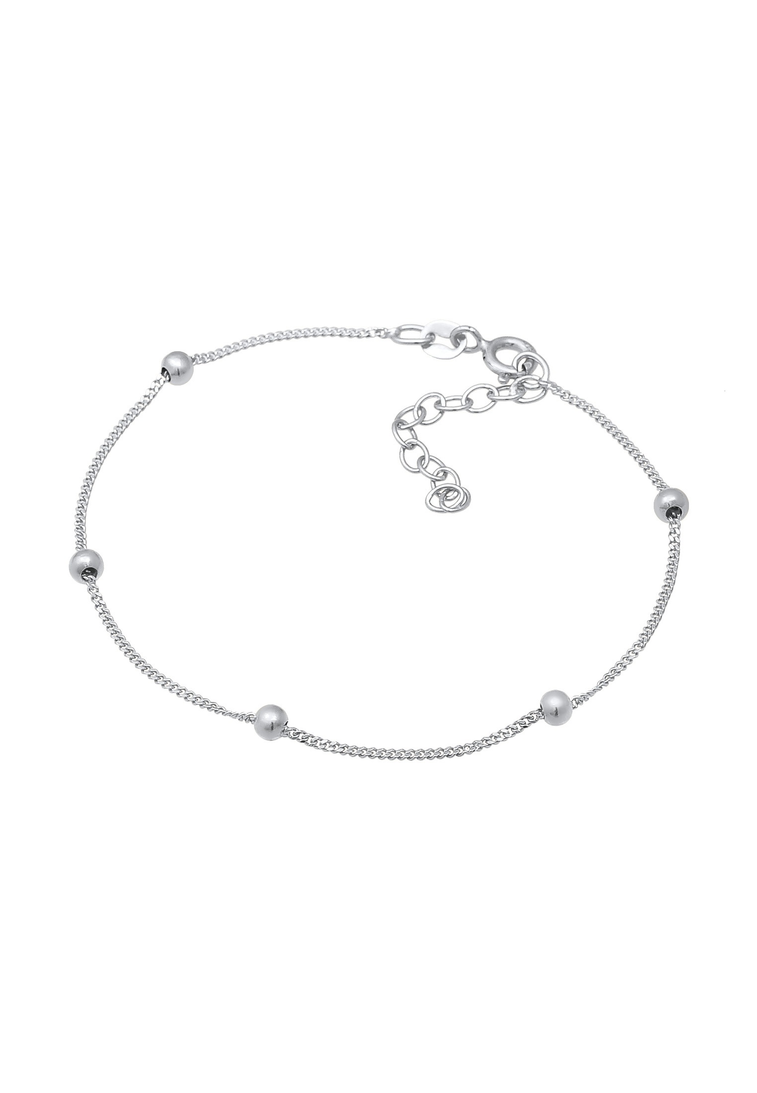 Elli Armkette »Armband Basic Panzerkette Silberbeads 925 Silber«