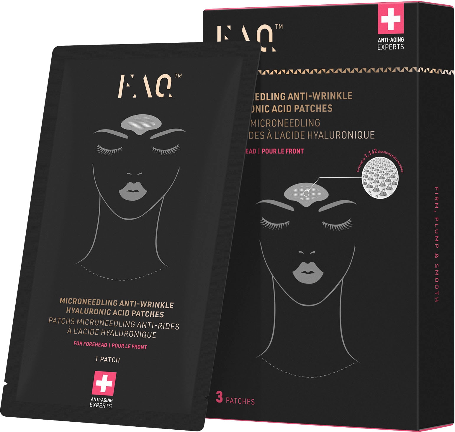 FAQ™ Hyaluron Serum »FAQ™ Microneedling Anti-Wrinkle Hyaluronic Acid Patches For Forehead«