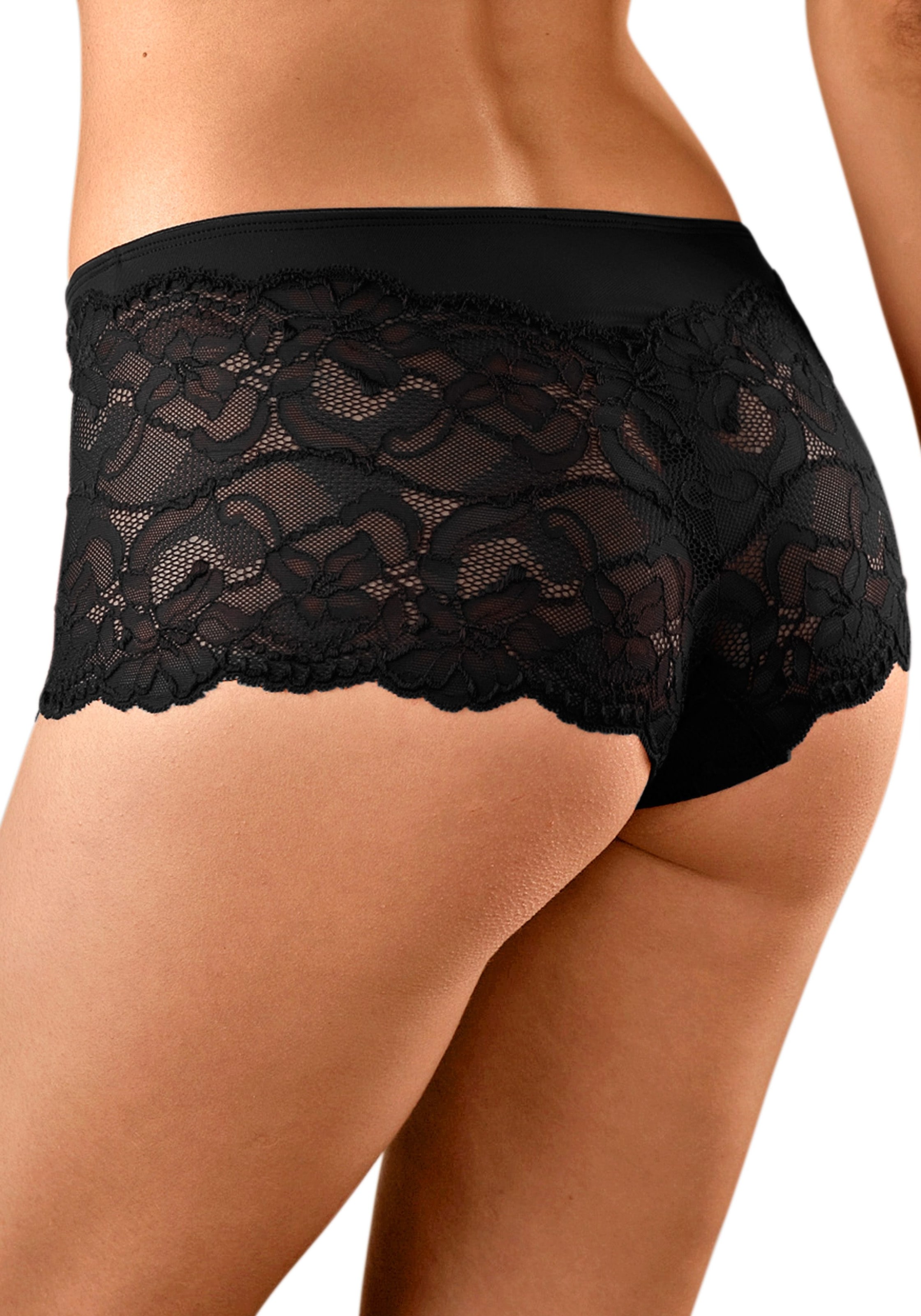 Vivance Panty, (Packung, 2 St.), weiches Microfaser Bündchen und zarte Spitze