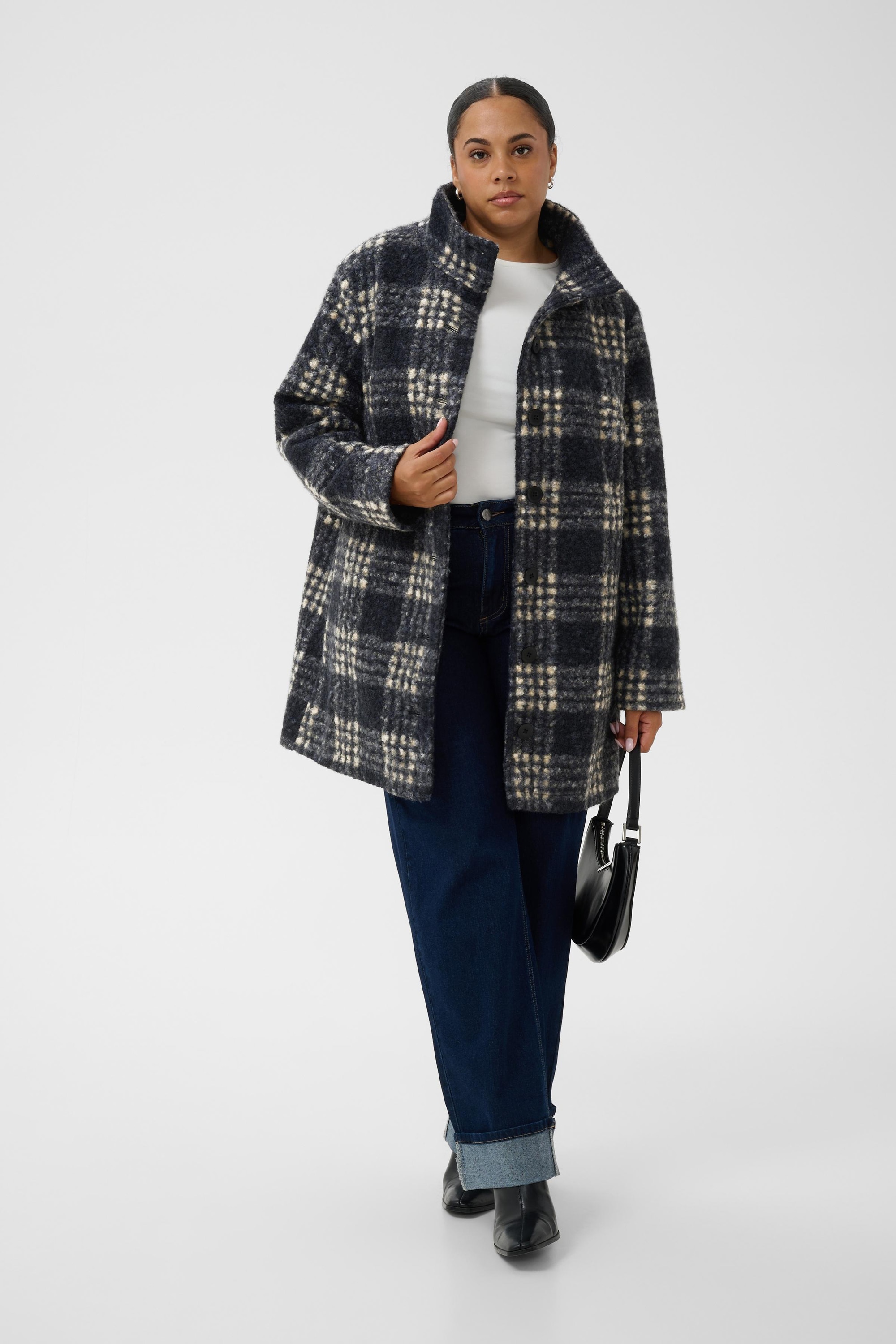 KAFFE Curve Wintermantel »KAFFE Curve Jacke KCsebina«