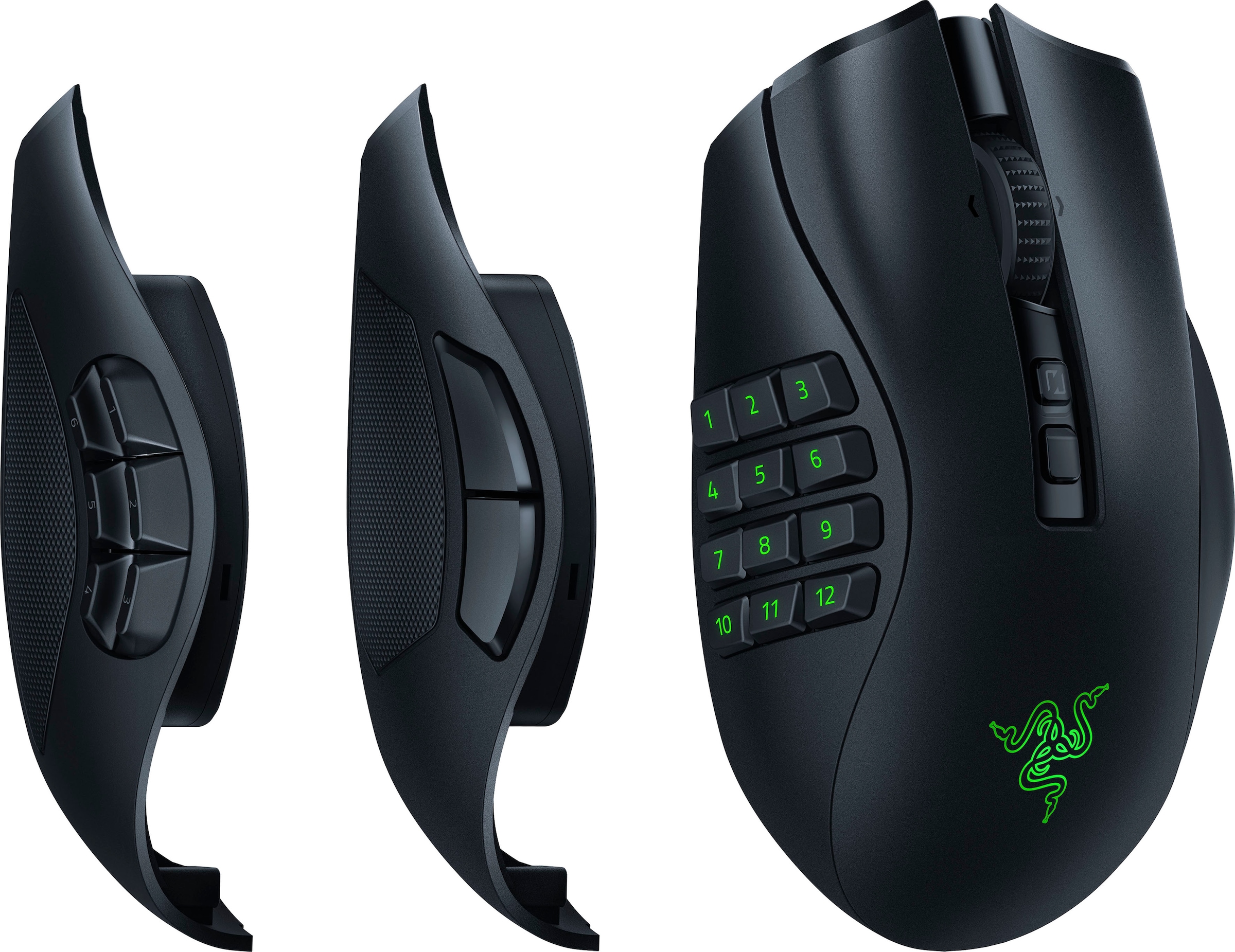 RAZER Gaming-Maus »Naga V2 Pro«, Bluetooth-RF Wireless-kabelgebunden