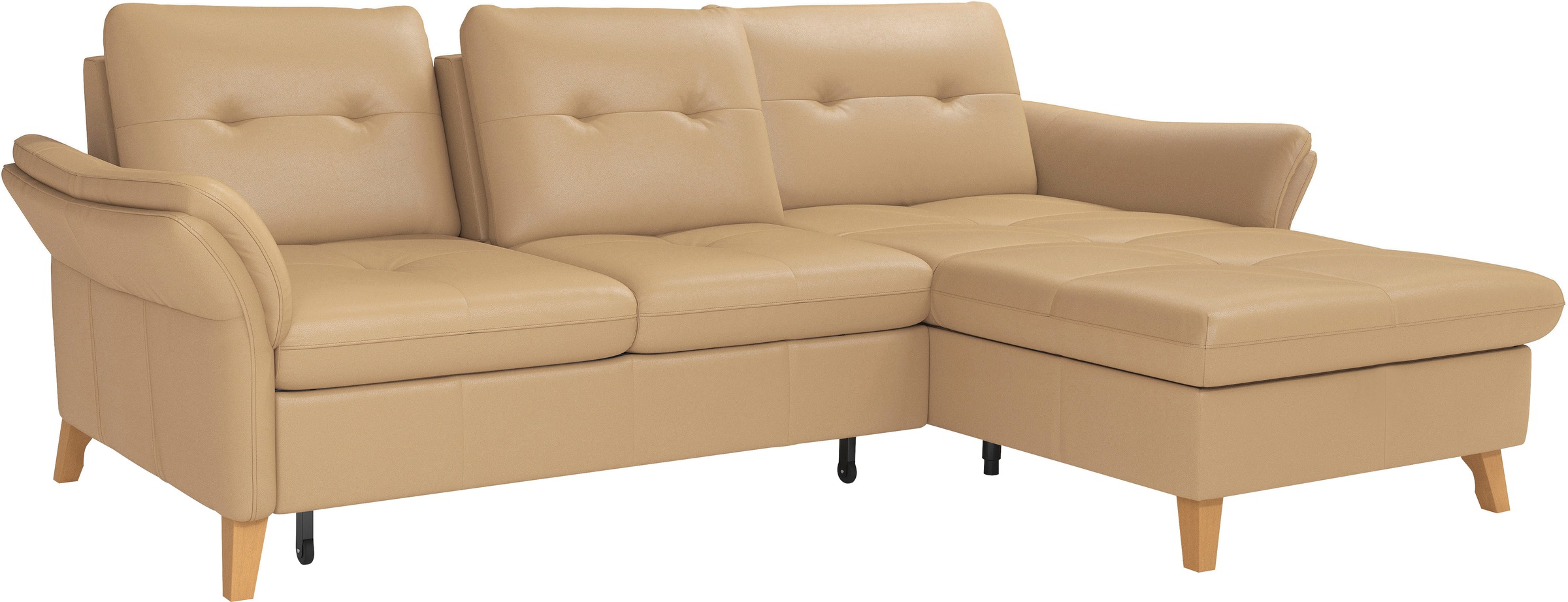 sit&more Ecksofa »Göteborg«, Sitztiefenverstellung und Federkern, wahlweise mit Bettfunktion