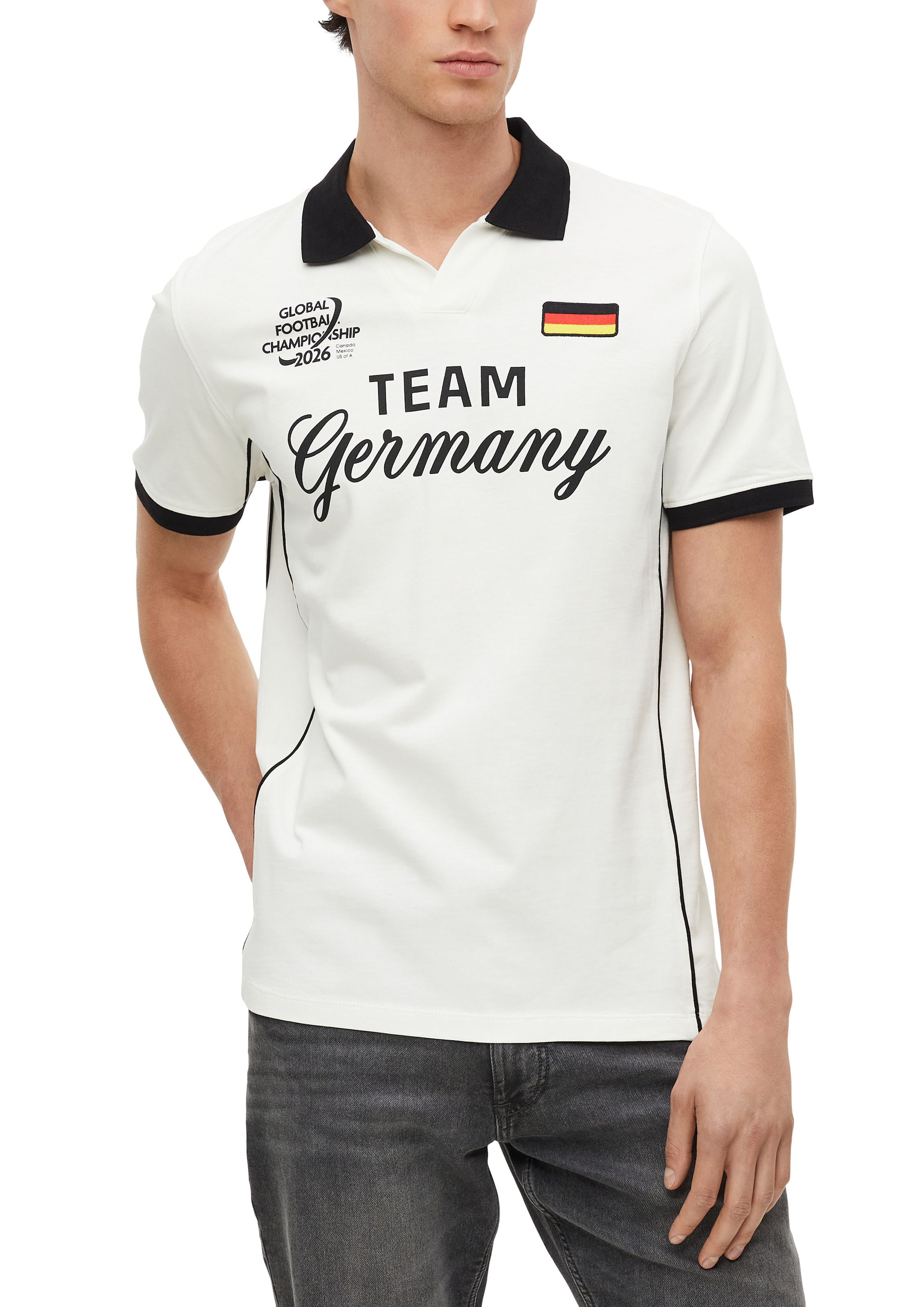 s.Oliver Poloshirt Sommershirt - WM 2026 - mit GERMANY-Print