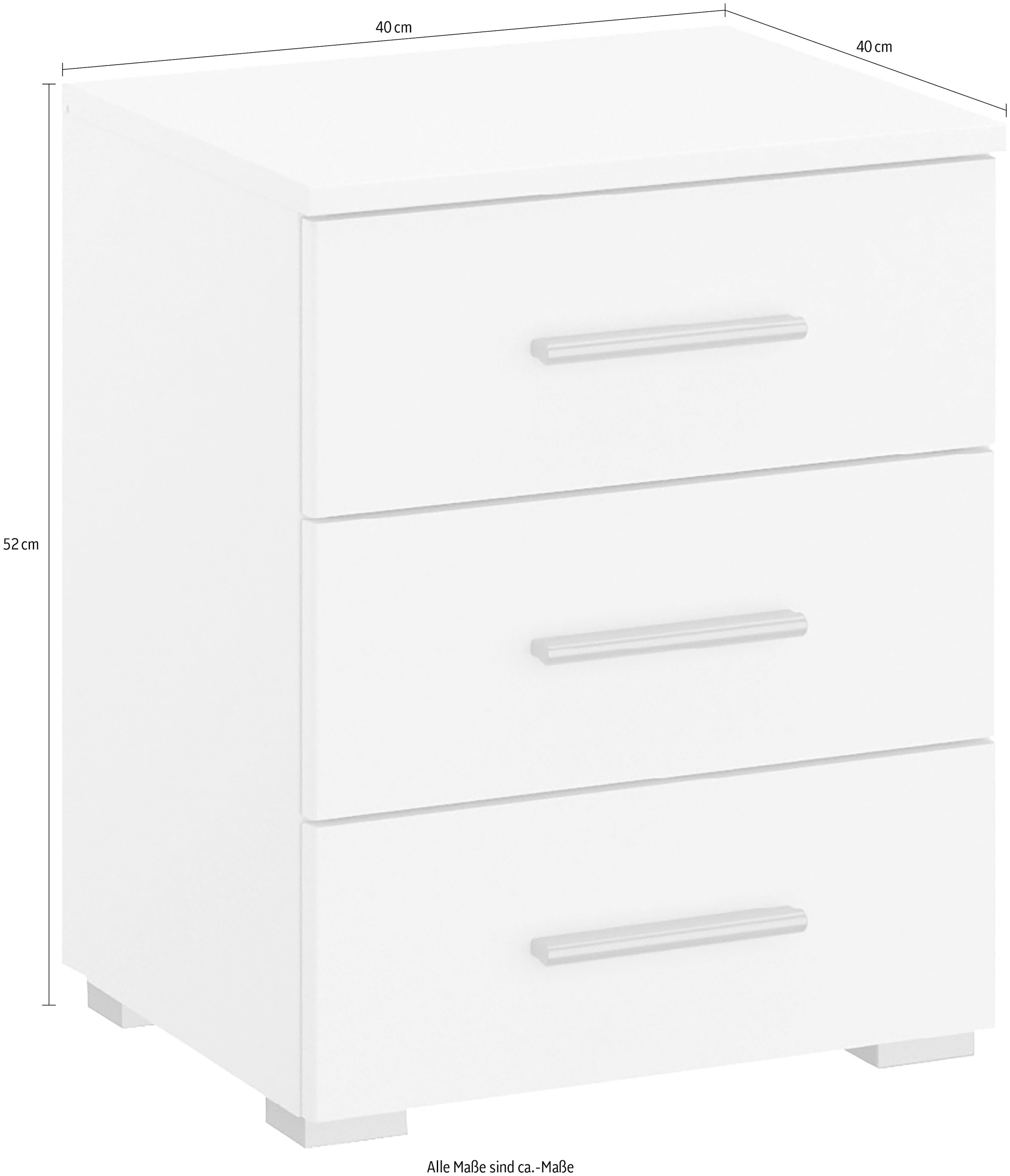 rauch Nachtkommode »Base« Set,  2er-Set, optional in moderner Hochglanz-Front