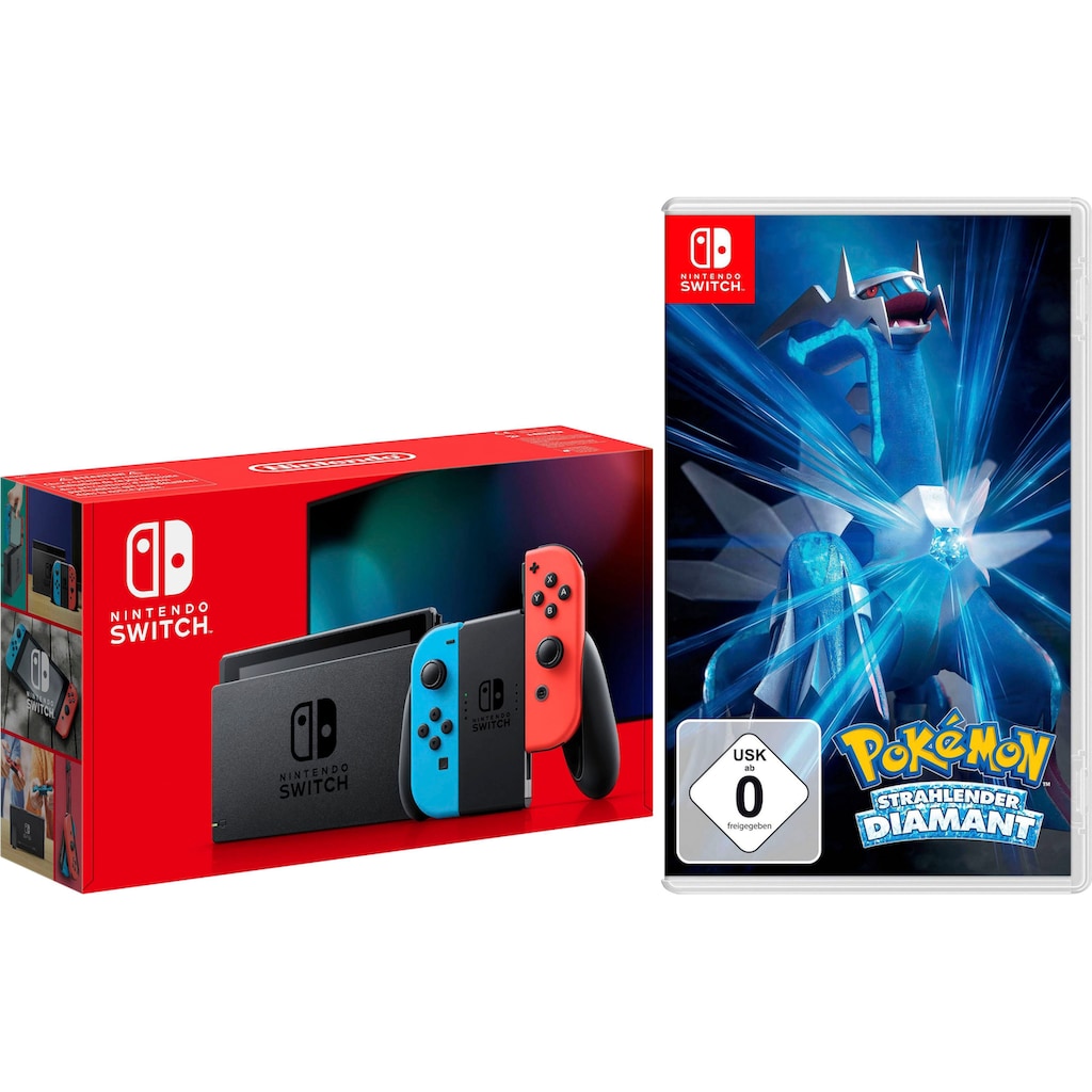 Nintendo Switch Spielekonsole, inkl. Pokémon Strahlender Diamant