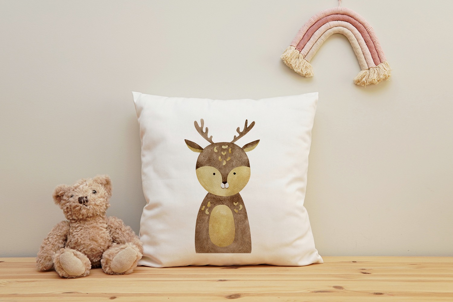 queence Dekokissen »Wildtierbaby«, Kissenhülle mit HD Premium Druck, geruchsneutral, 40x40cm