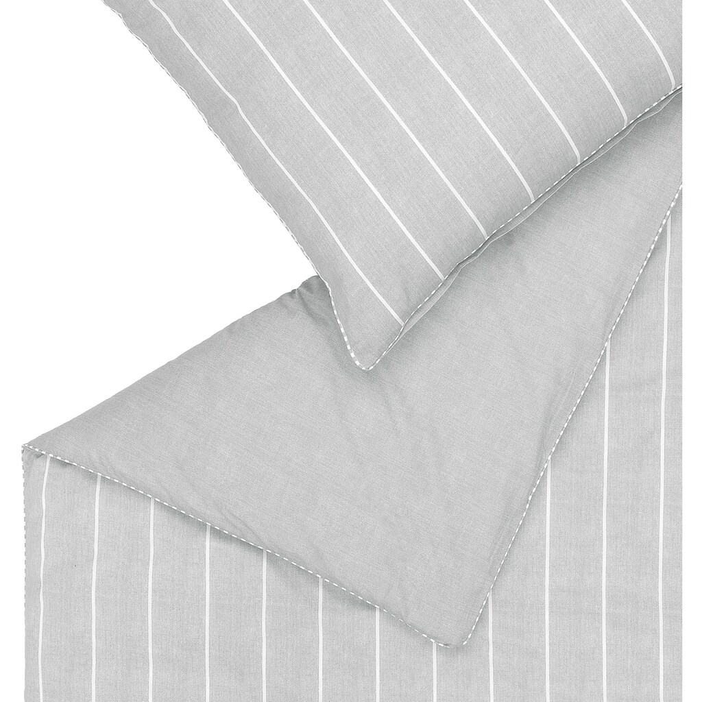 Esprit Bettwäsche »Harp Stripe«, (2 tlg.), aus nachhaltigerer Baumwolle BCI