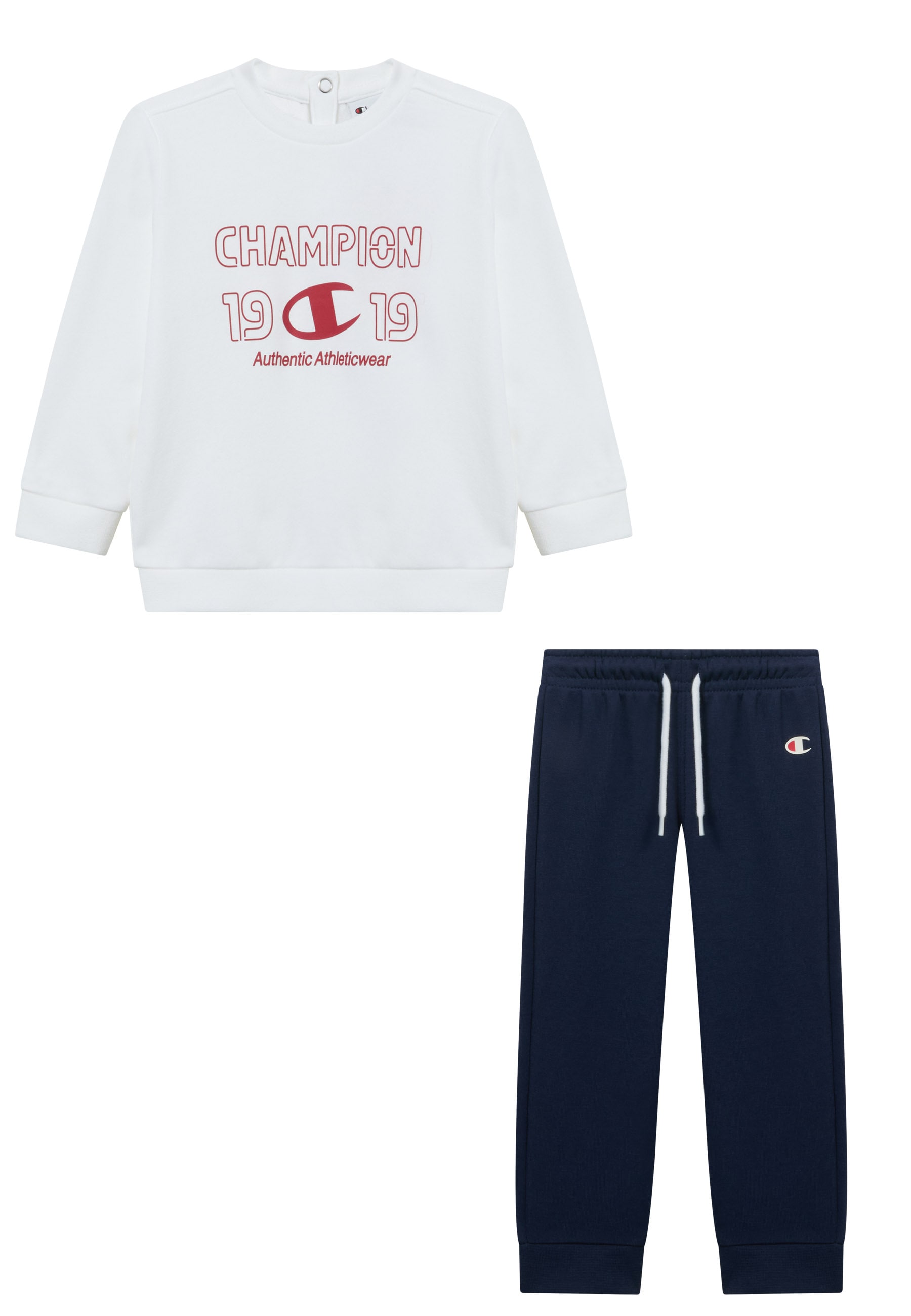 Champion Jogginganzug »Toddler Graphic Terry Crewneck Sweatsuit« 2 tlg. zweiteiliges Set, für Babys, aus Baumwolle und Polyester