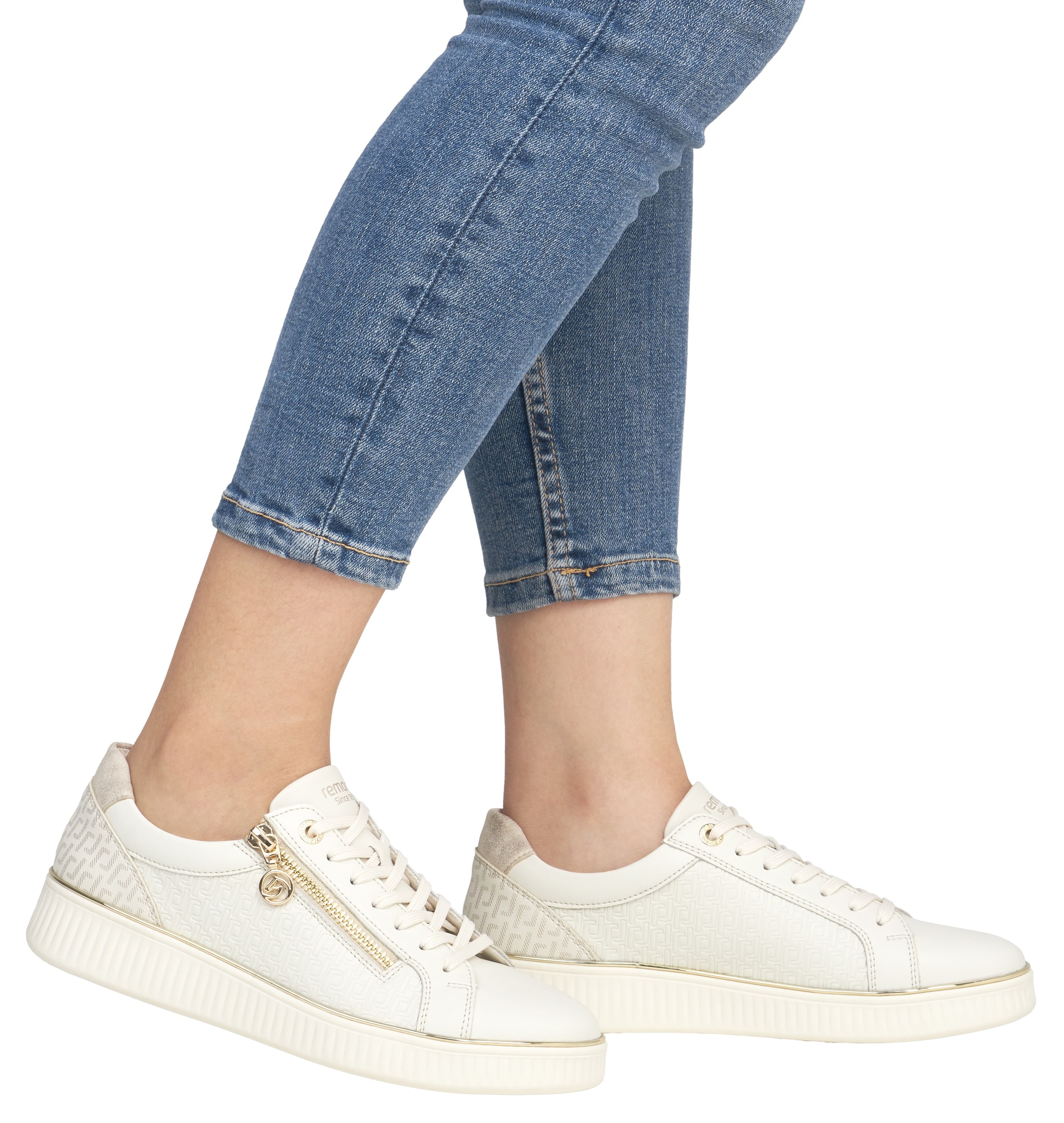 Remonte Plateausneaker, Freizeitschuh, Halbschuh, Schnürerschuh, seitlicher Reißverschluss