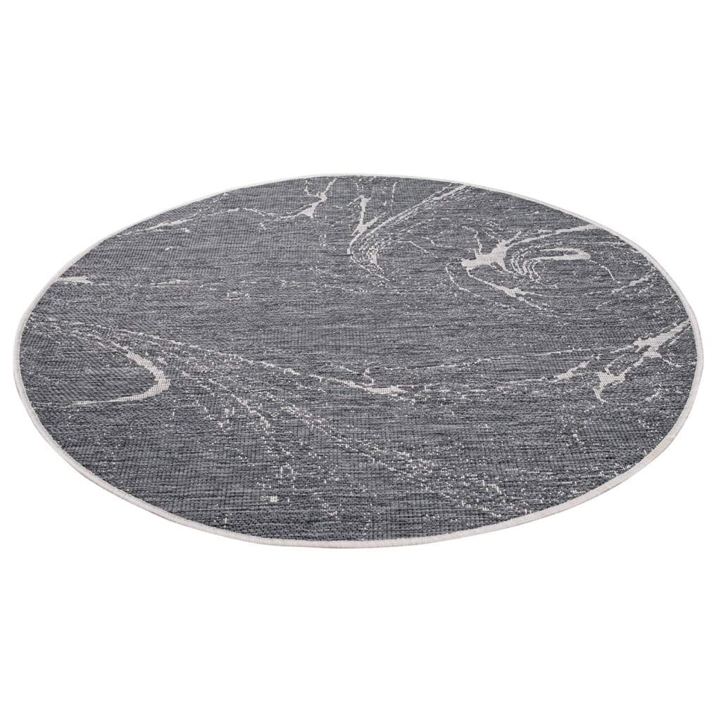 Carpet City Outdoorteppich »DUO RUG 5733« rund 5 mm Höhe Wendeteppich Wetterfest In- & Outdoor, Balkon, Terrasse, Wohnzimmer