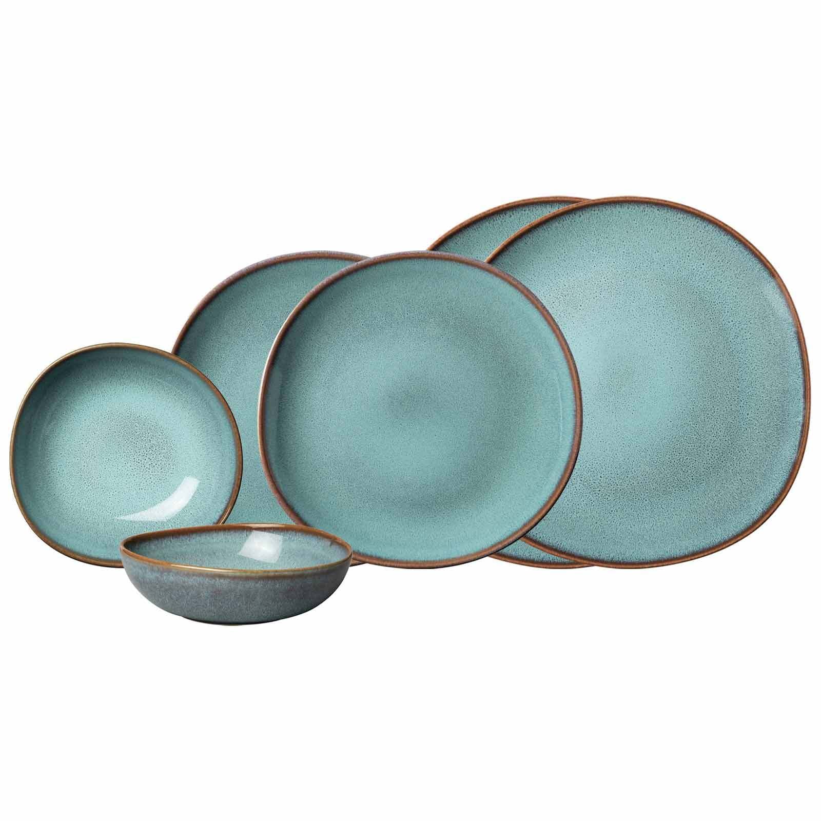 like. by Villeroy & Boch Geschirr-Set »Basic-Set Lave 6er Set« Spülmaschinengeeignet, Mikrowellenfest