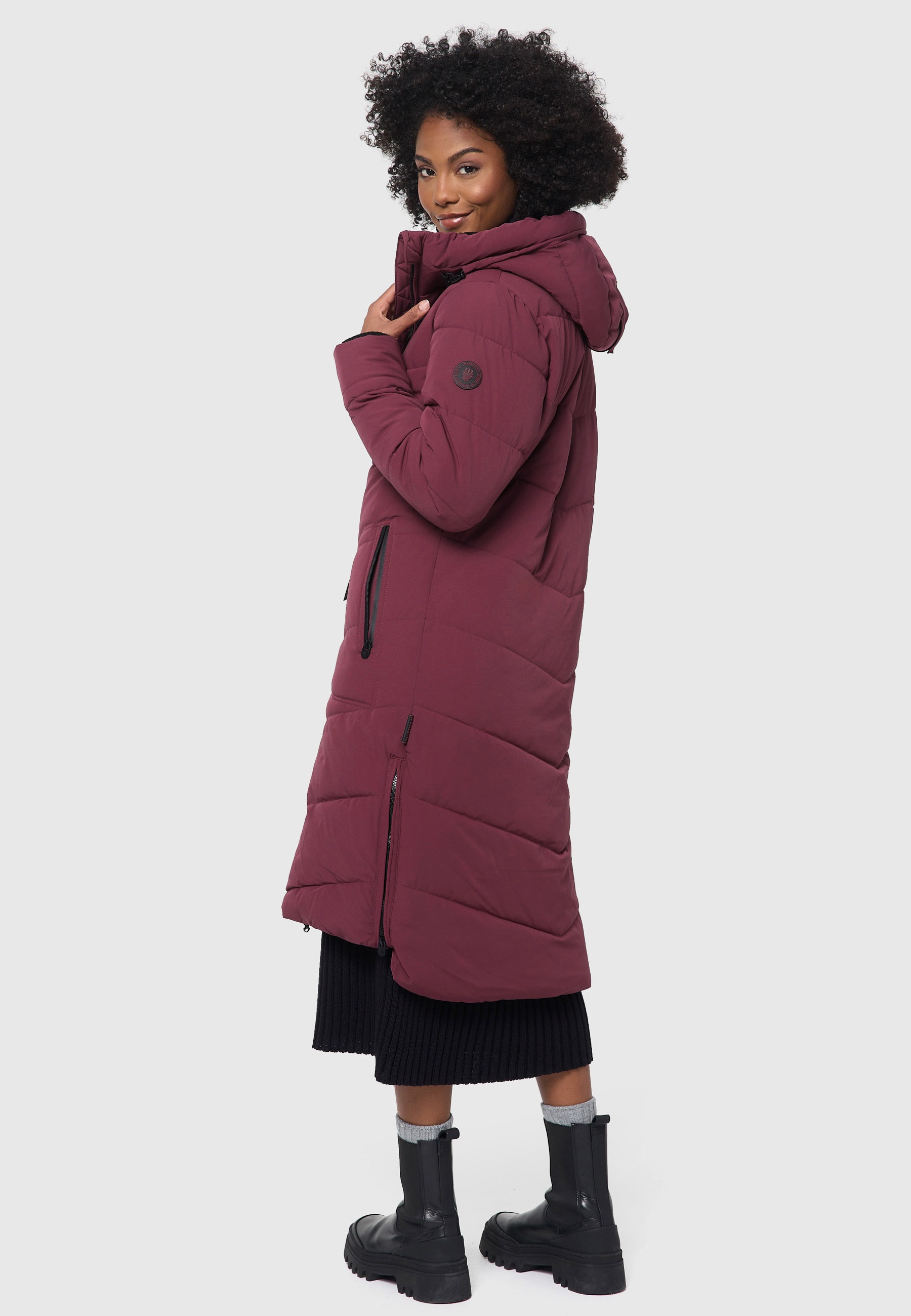 Marikoo Winterjacke »Marikoo Benikoo Damen lange Winterjacke B949«