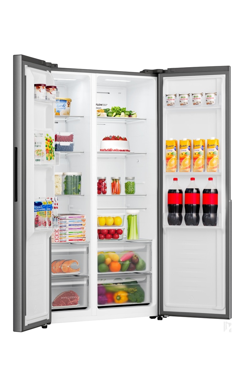 GORENJE Side-by-Side »NRS917C41X« 178,6 cm hoch 91,1 cm breit 544 Liter Gesamtvolumen, genug Platz für eine Großfamilie