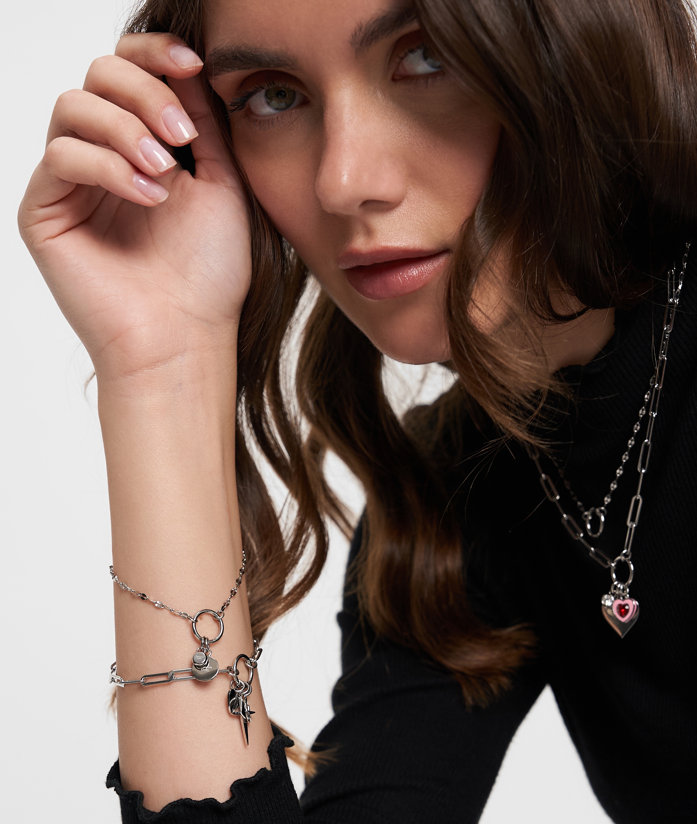 Tamaris Charm-Kette »Schmuck Geschenk Edelstahl Charm Halskette  The Link Chain«