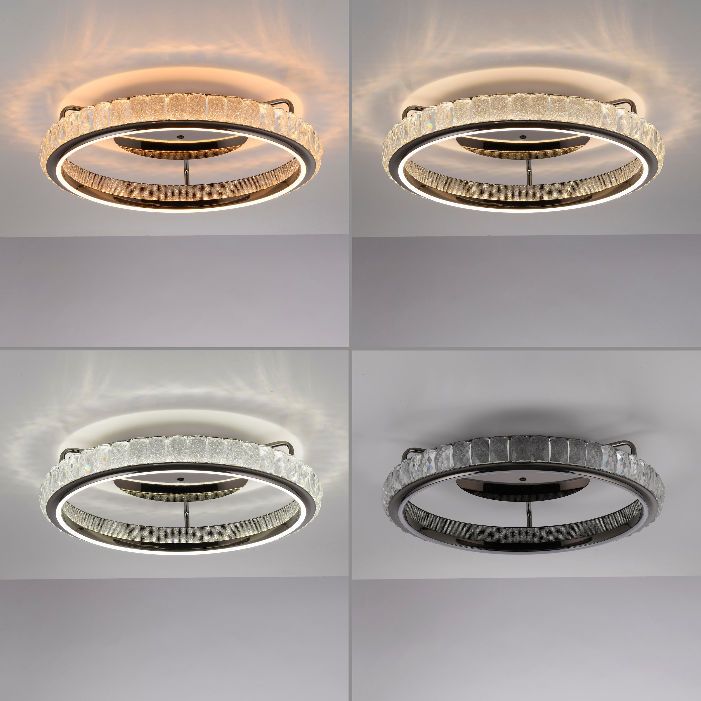 Paul Neuhaus LED Deckenleuchte »GLAMORA« LED-Board 1 Stk. warmweiß - kaltweiß CCT(2700-5000K), Stufenlos dimmbar über Fernbedienung, Memoryfunktion