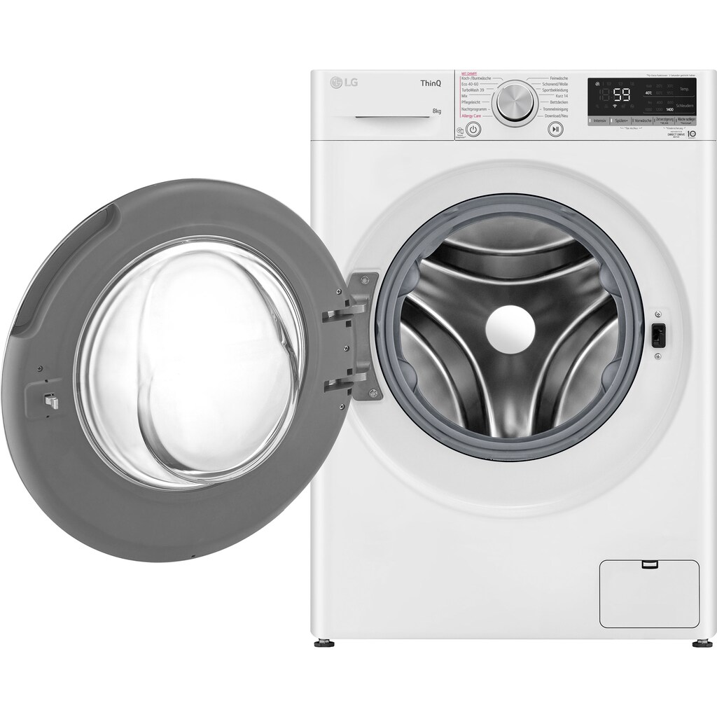 LG Waschmaschine »F4WV7081«, F4WV7081, 8 kg, 1400 U/min