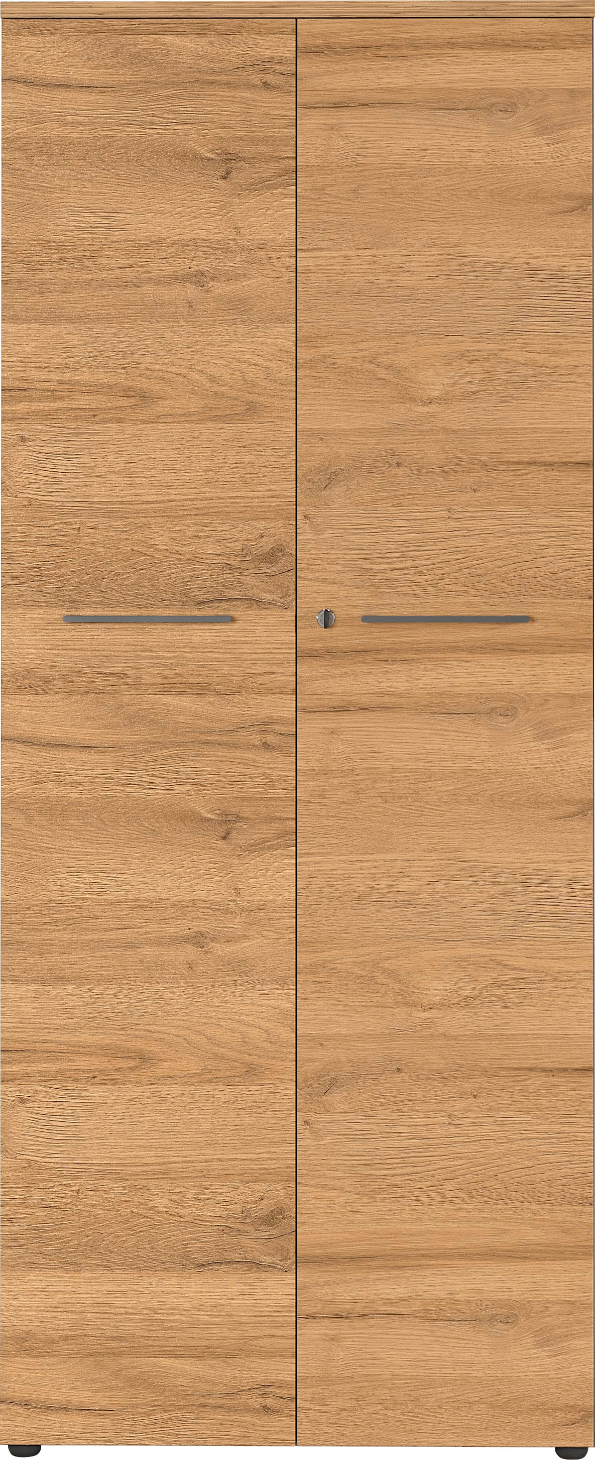 GERMANIA "GW-Agenda, Mehrzweckschrank, abschließbar," optional mit 2 offenen Fächern, Maße 80x197 cm, Made in Germany