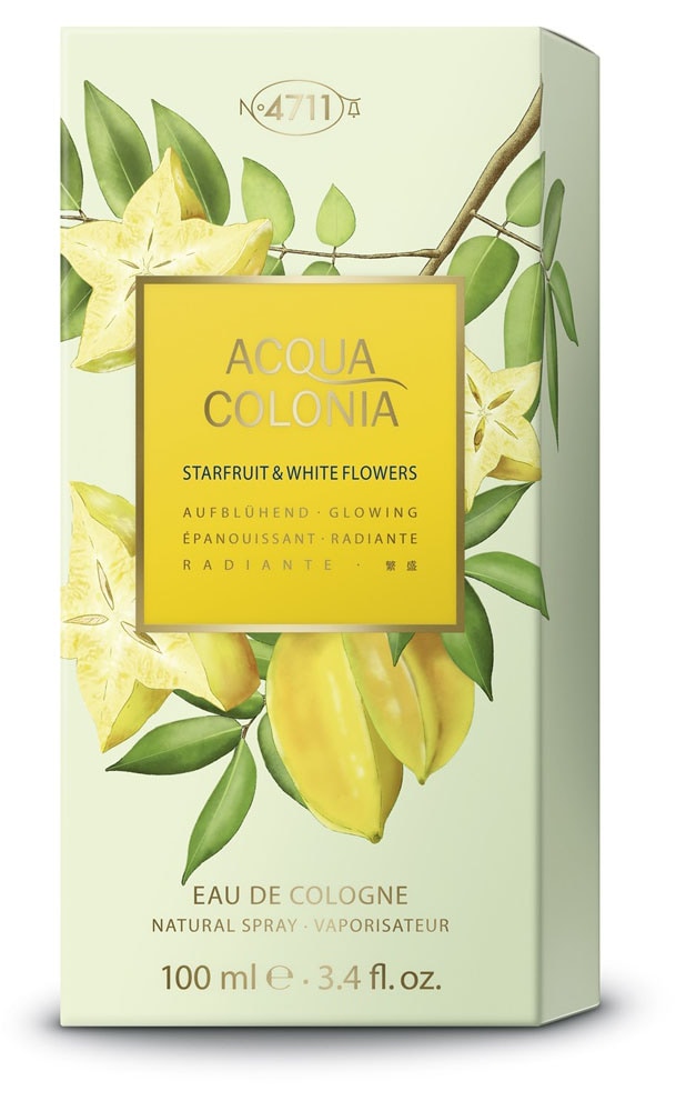 4711 Eau de Cologne »4711 Acqua Colonia STARFRUIT & WHITE FLOWERS EAU DE COLOGNE NATURAL SP«, (Packung, 1 tlg.)