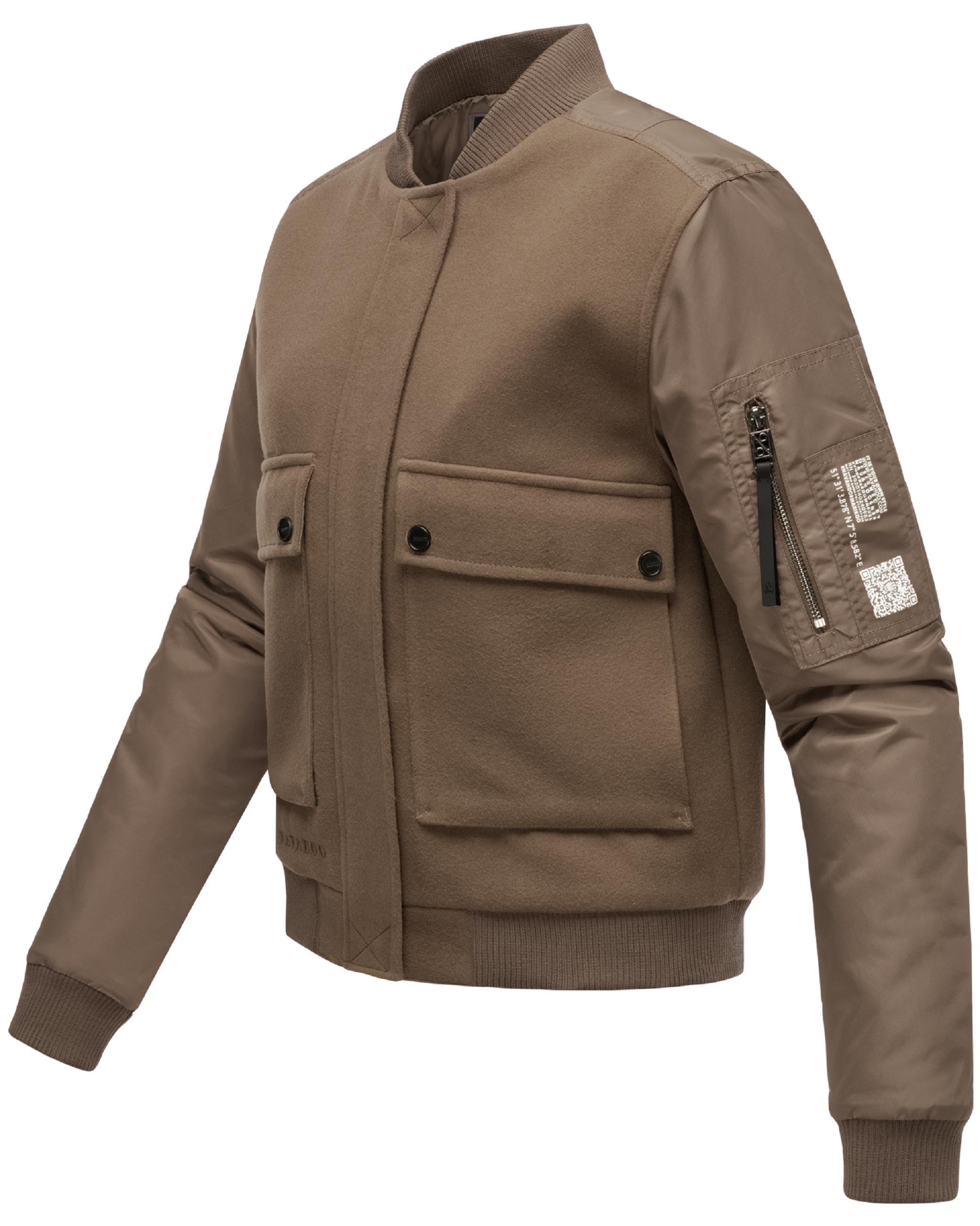 Navahoo Bomberjacke »Bomberjacke Willstehaben 14«, ohne Kapuze, angesagte Collegejacke mit Ärmeltasche