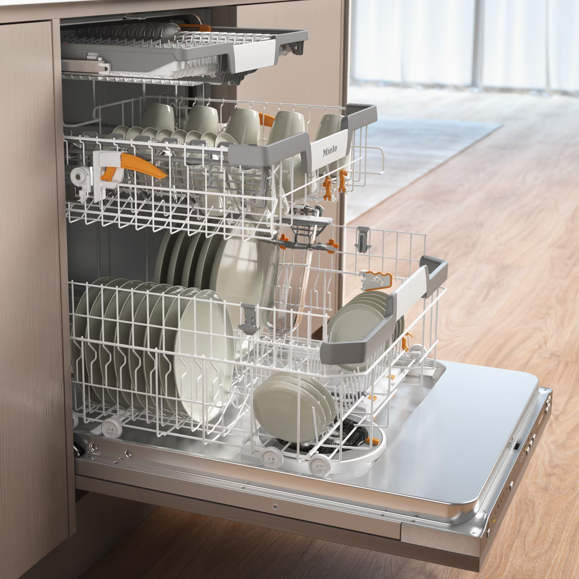 Miele vollintegrierbarer Geschirrspüler »G 7197 SCVi XXL AD 125 Edition«, 14 Maßgedecke